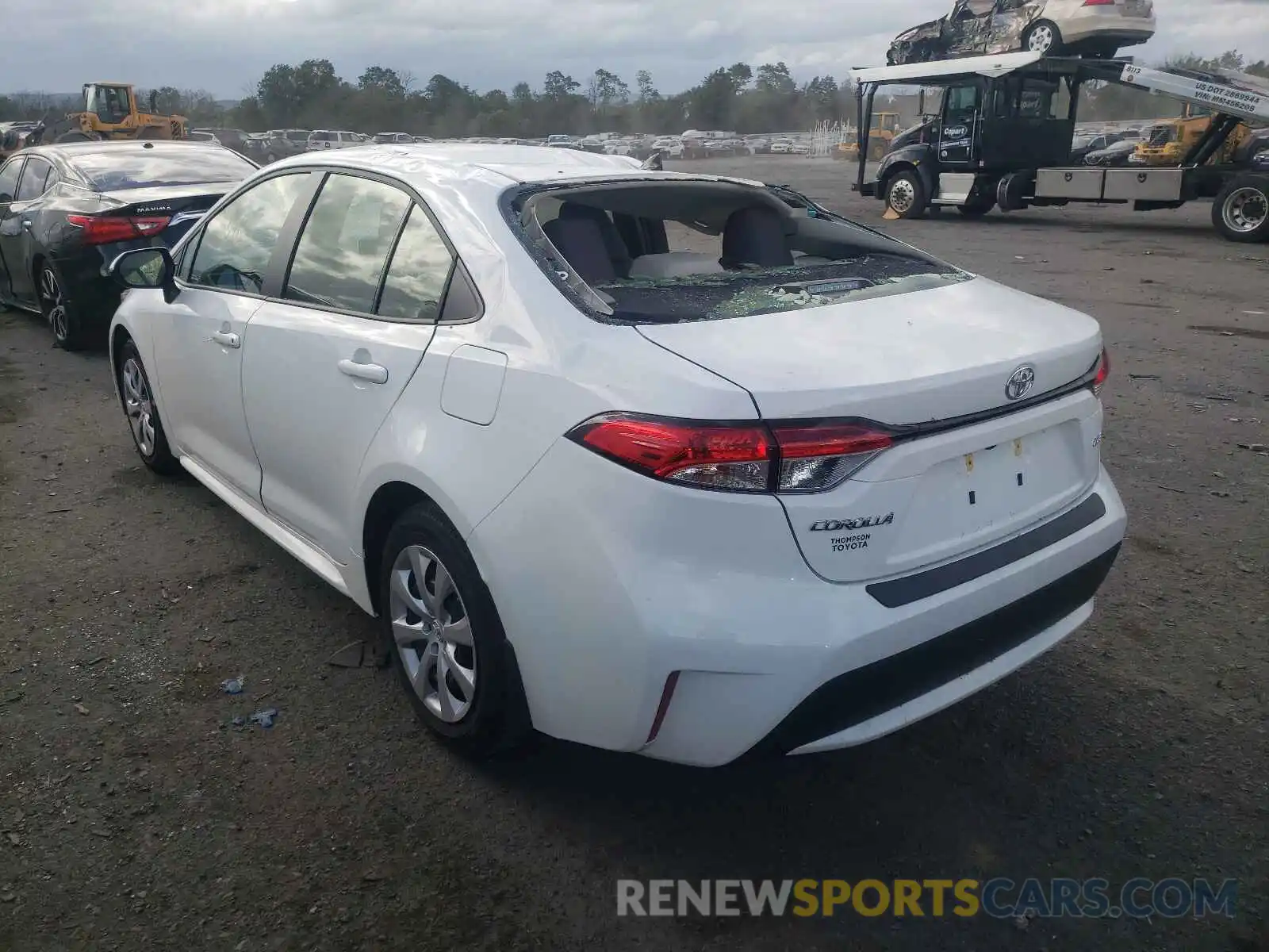 3 Photograph of a damaged car JTDEPMAE0MJ186464 TOYOTA COROLLA 2021