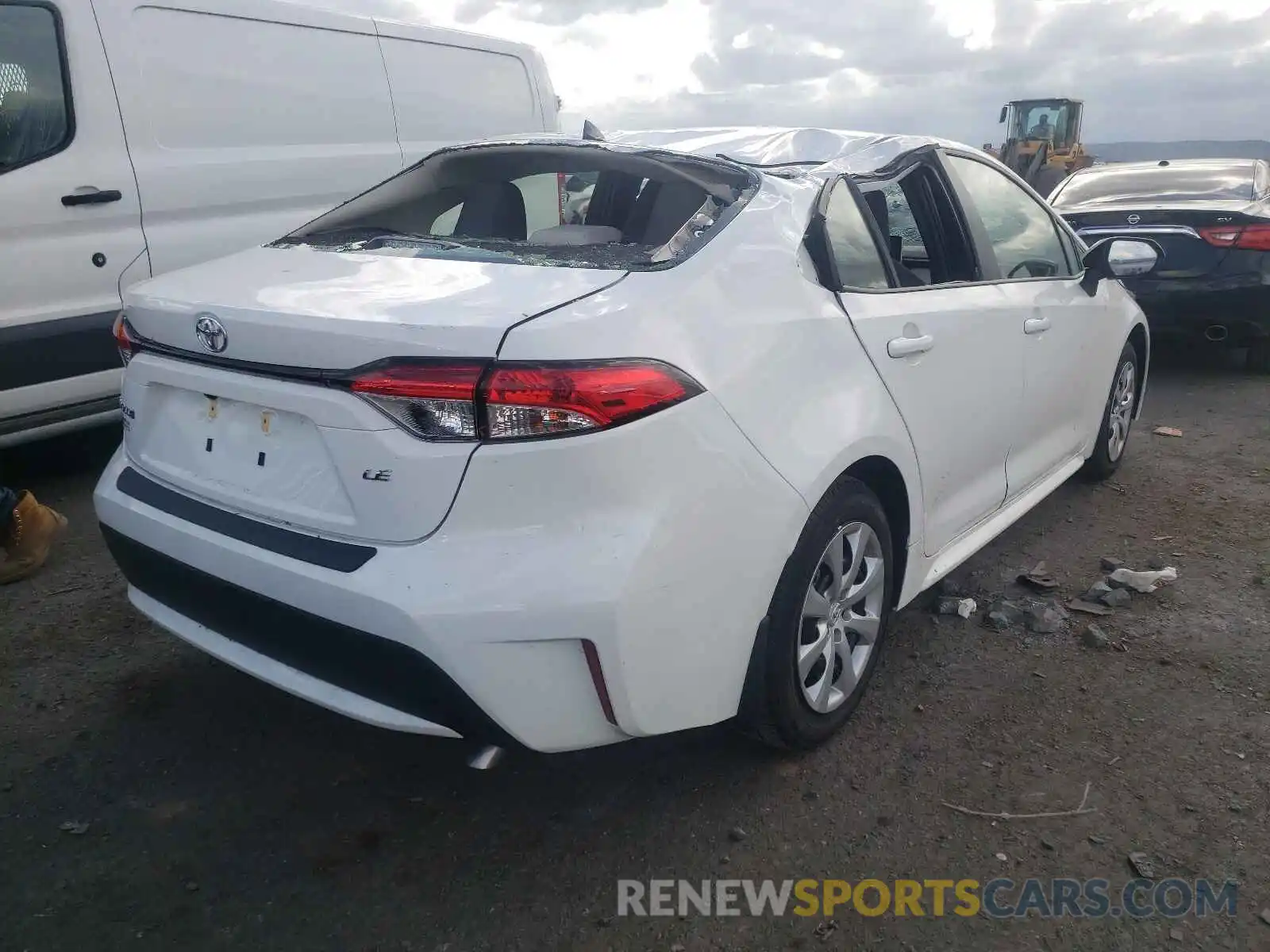 4 Photograph of a damaged car JTDEPMAE0MJ186464 TOYOTA COROLLA 2021