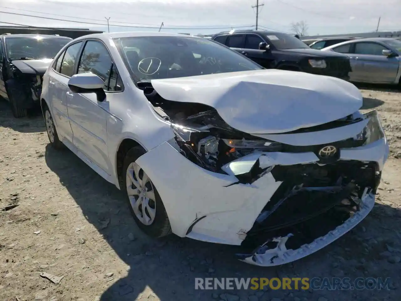 1 Photograph of a damaged car JTDEPMAE0MJ186626 TOYOTA COROLLA 2021