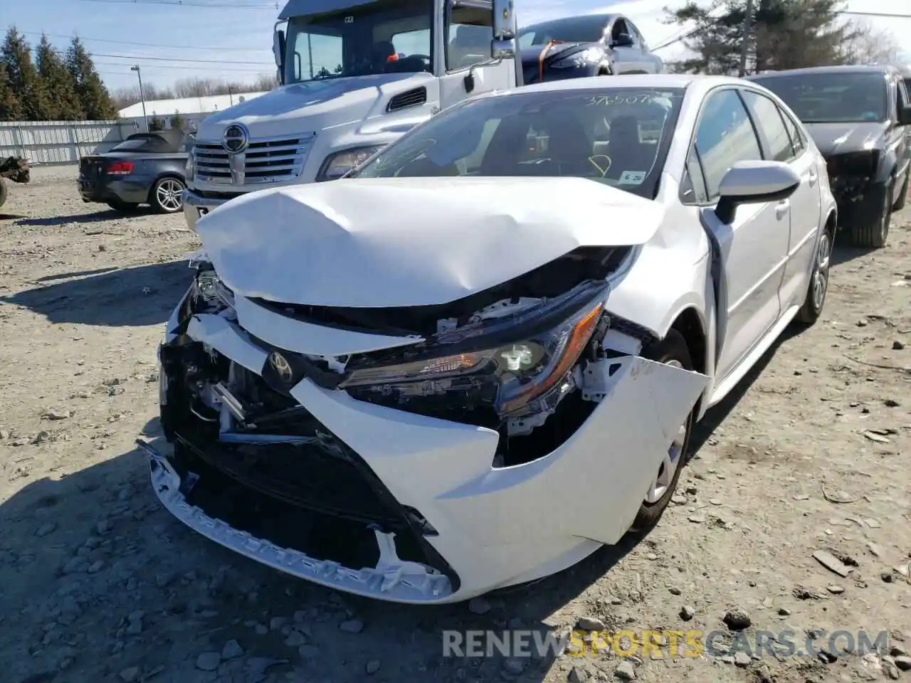 2 Photograph of a damaged car JTDEPMAE0MJ186626 TOYOTA COROLLA 2021