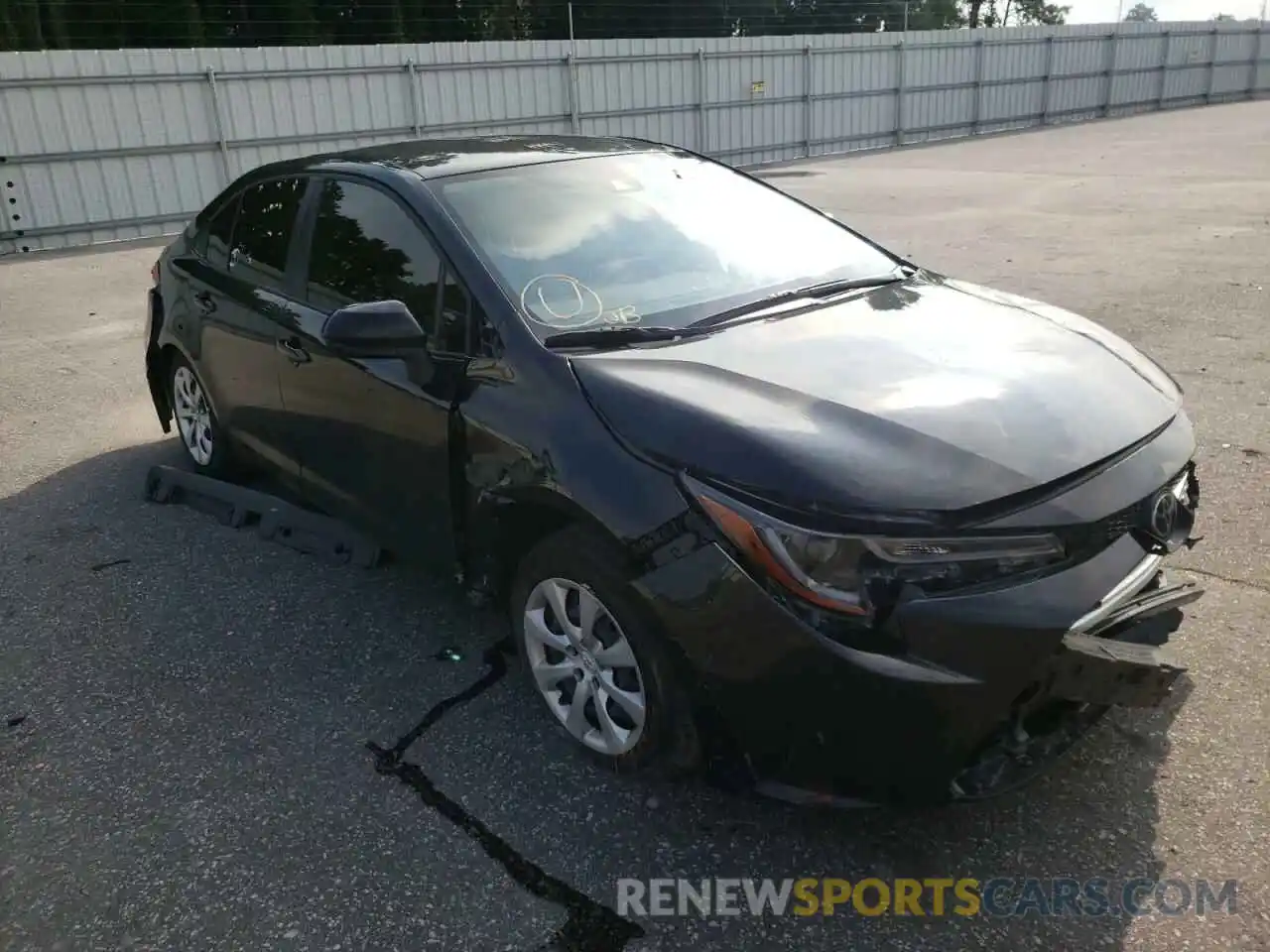 1 Photograph of a damaged car JTDEPMAE0MJ186643 TOYOTA COROLLA 2021