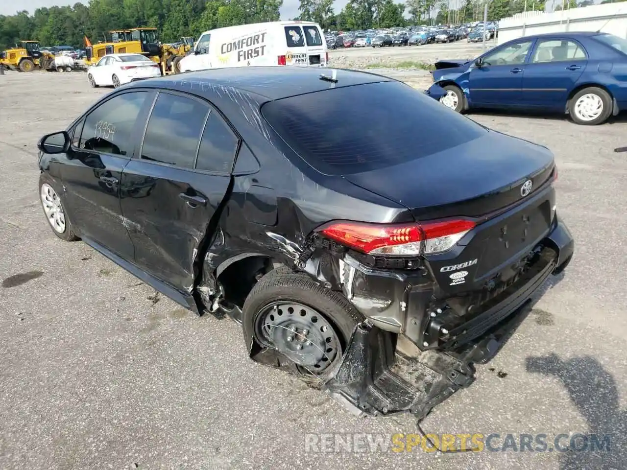 3 Photograph of a damaged car JTDEPMAE0MJ186643 TOYOTA COROLLA 2021