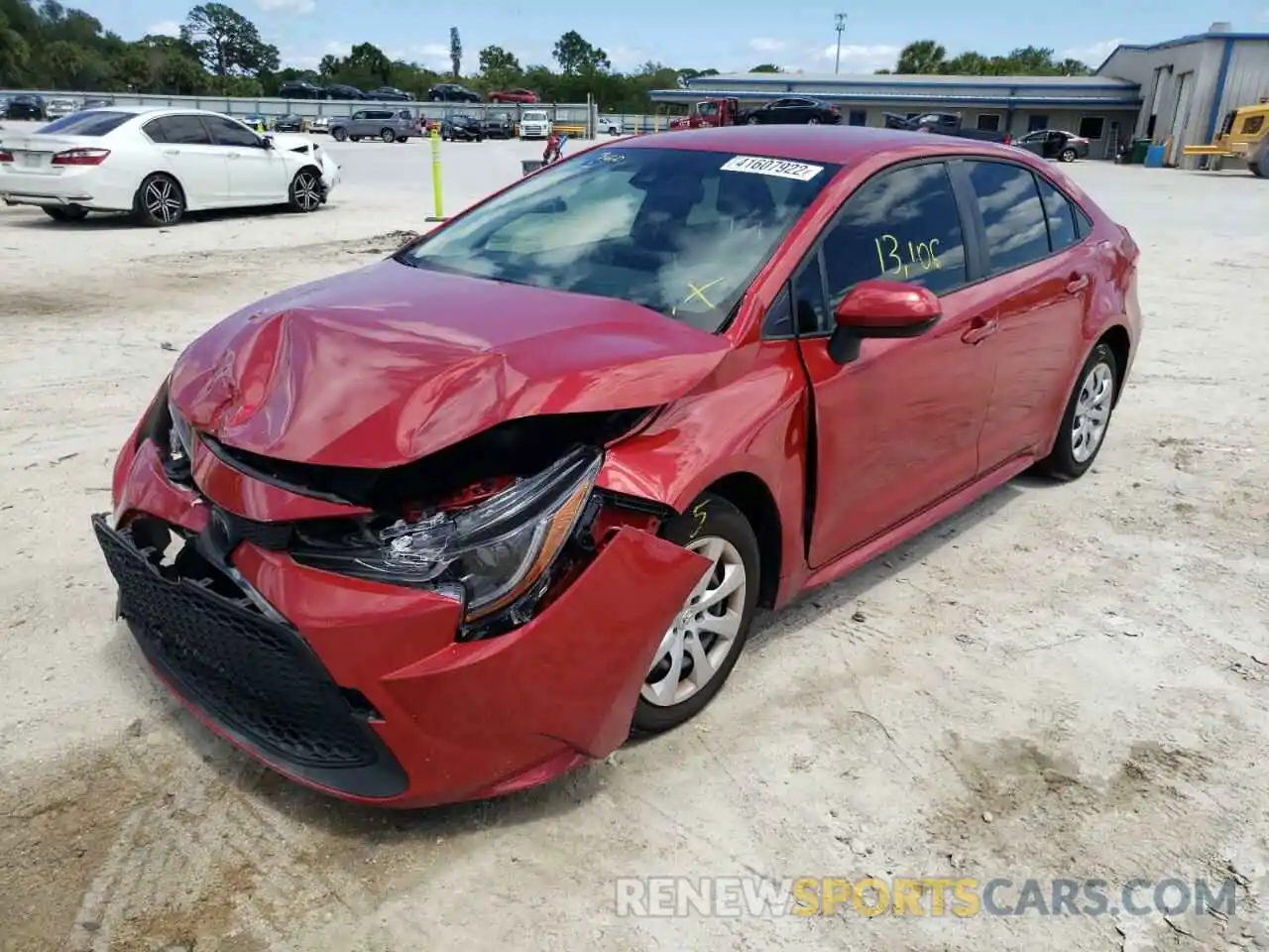 2 Photograph of a damaged car JTDEPMAE0MJ187565 TOYOTA COROLLA 2021