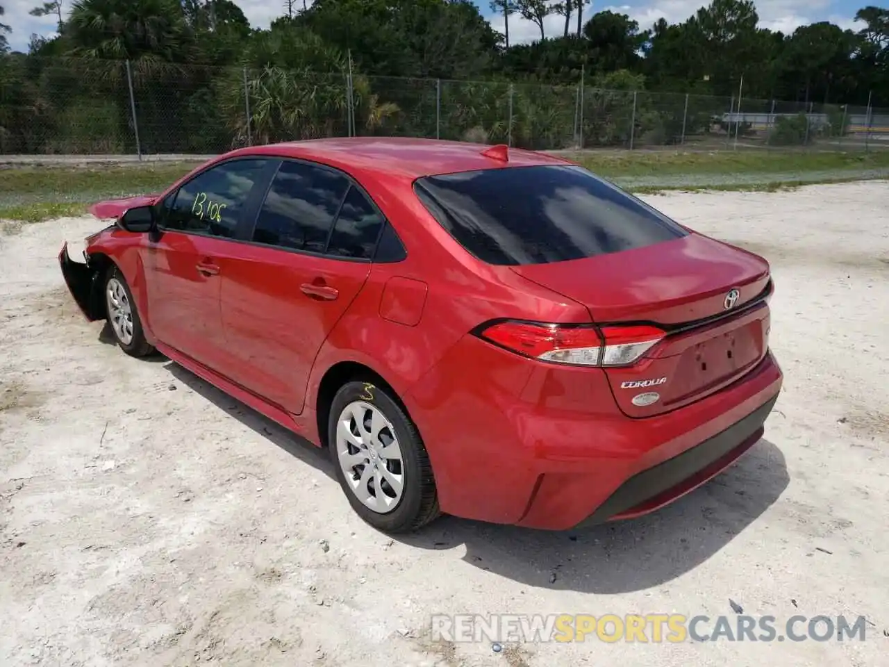 3 Photograph of a damaged car JTDEPMAE0MJ187565 TOYOTA COROLLA 2021