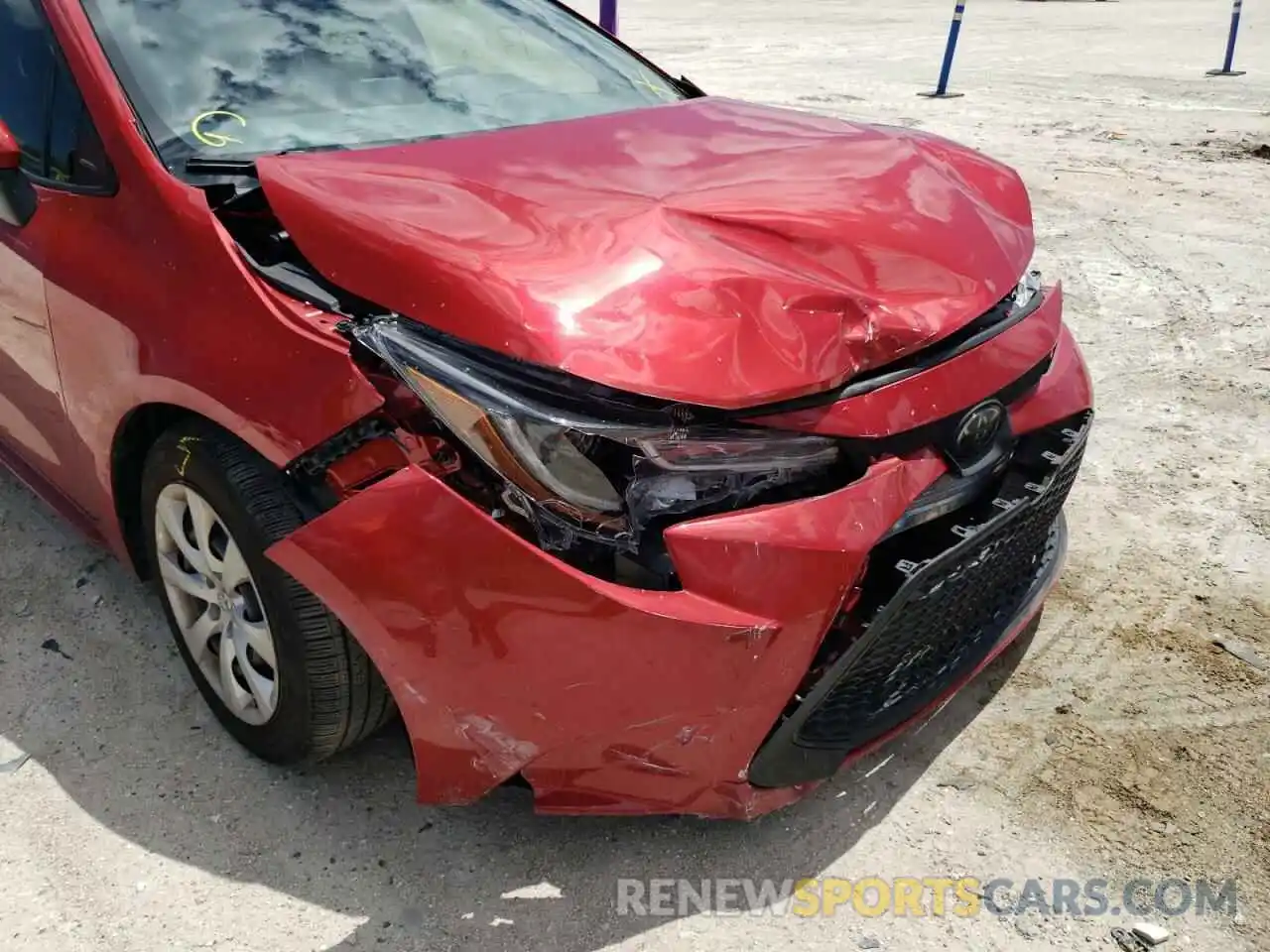 9 Photograph of a damaged car JTDEPMAE0MJ187565 TOYOTA COROLLA 2021