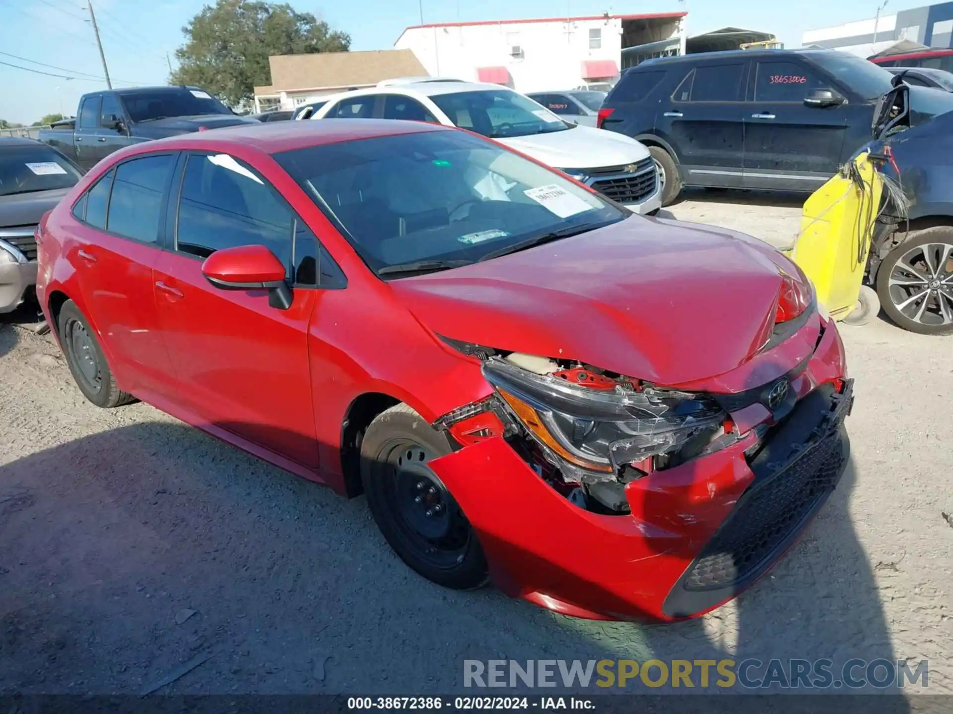 1 Photograph of a damaged car JTDEPMAE0MJ189168 TOYOTA COROLLA 2021