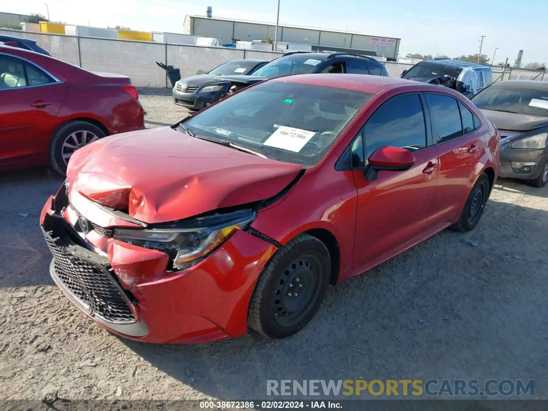 2 Photograph of a damaged car JTDEPMAE0MJ189168 TOYOTA COROLLA 2021