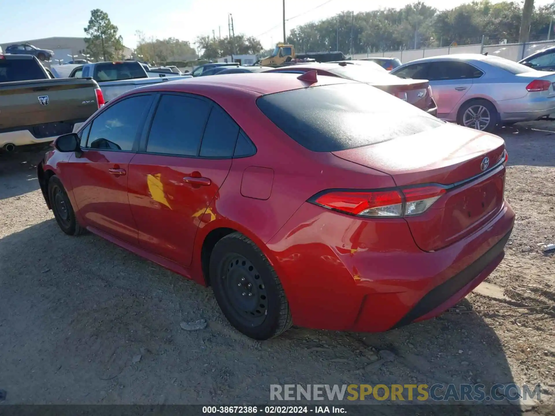 3 Photograph of a damaged car JTDEPMAE0MJ189168 TOYOTA COROLLA 2021