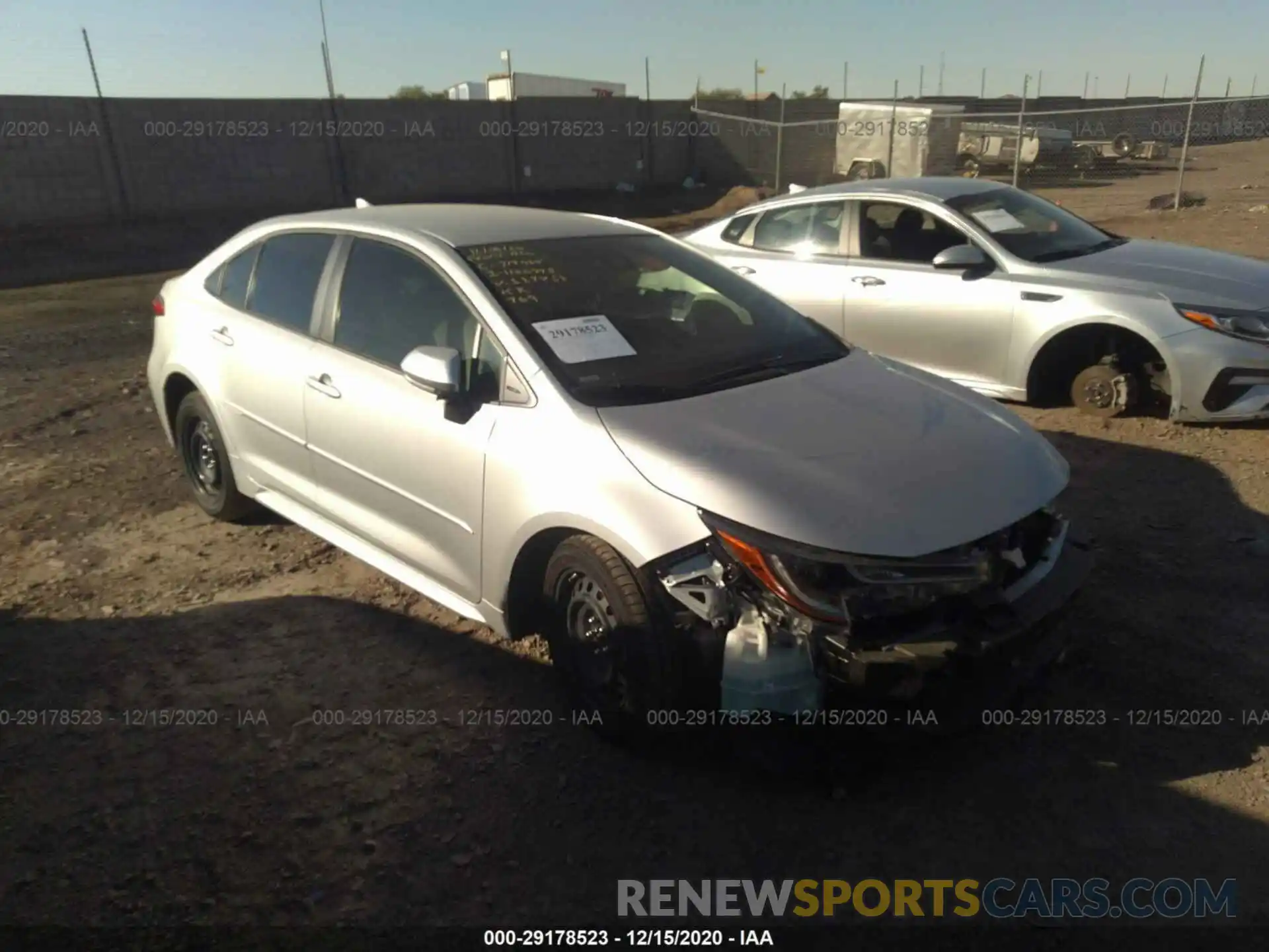 1 Photograph of a damaged car JTDEPMAE1MJ117458 TOYOTA COROLLA 2021