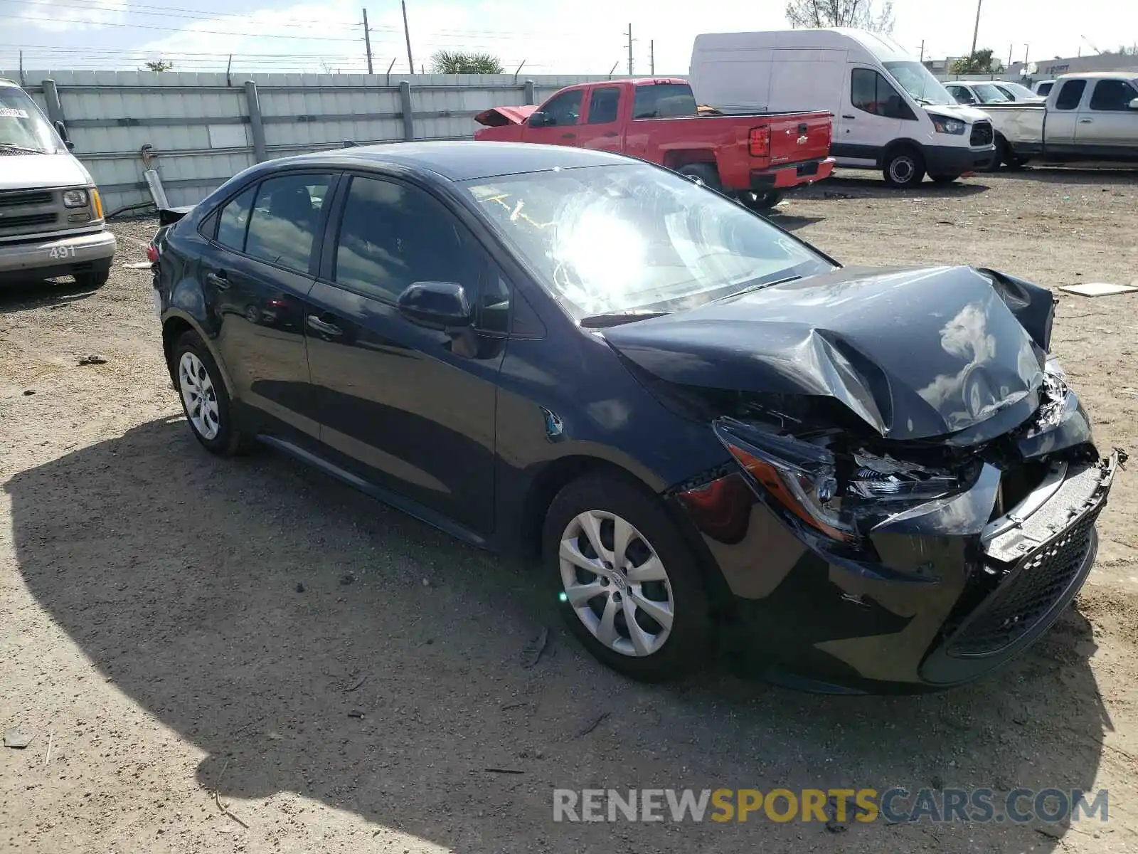 1 Photograph of a damaged car JTDEPMAE1MJ119498 TOYOTA COROLLA 2021