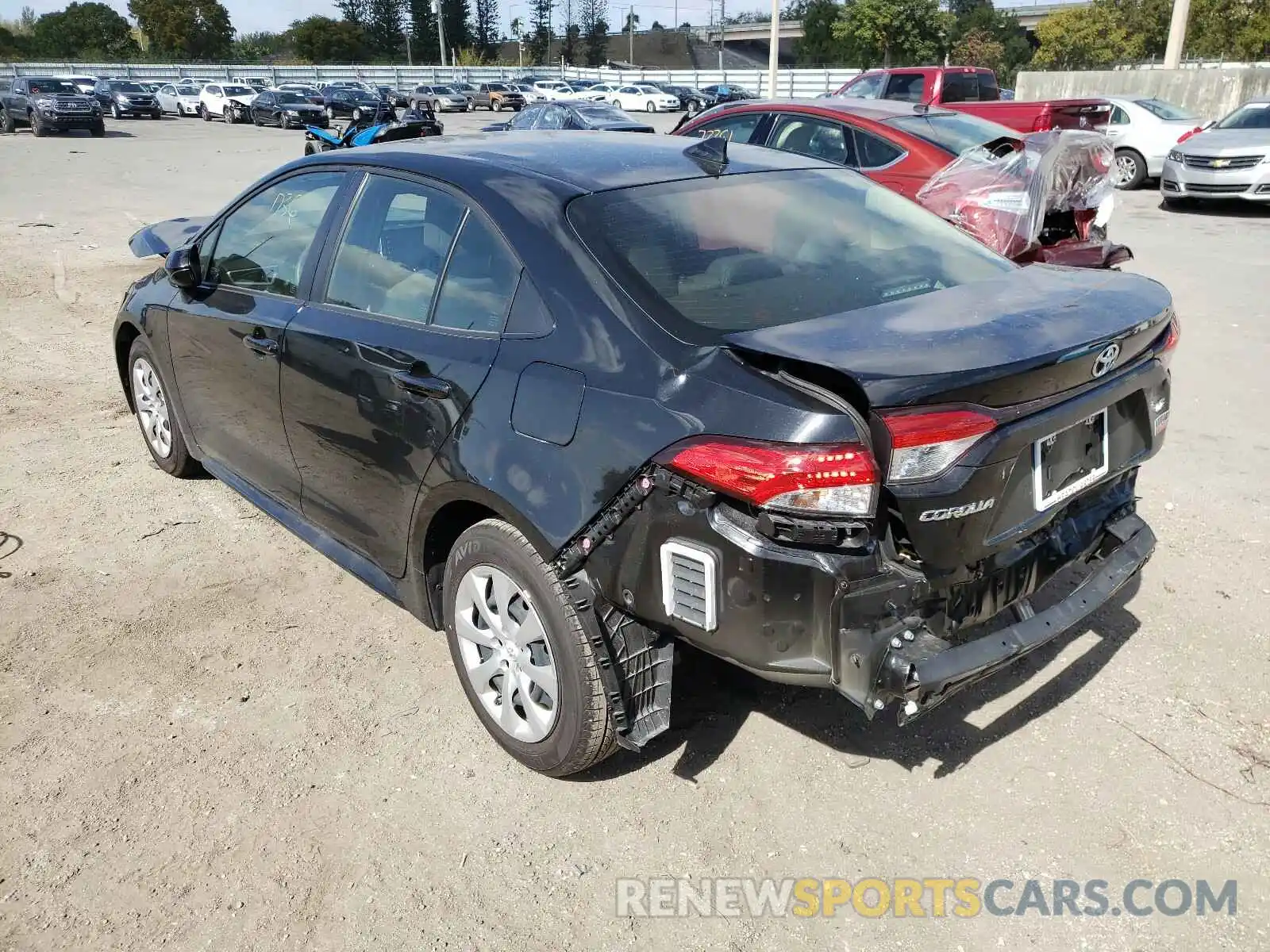 3 Photograph of a damaged car JTDEPMAE1MJ119498 TOYOTA COROLLA 2021