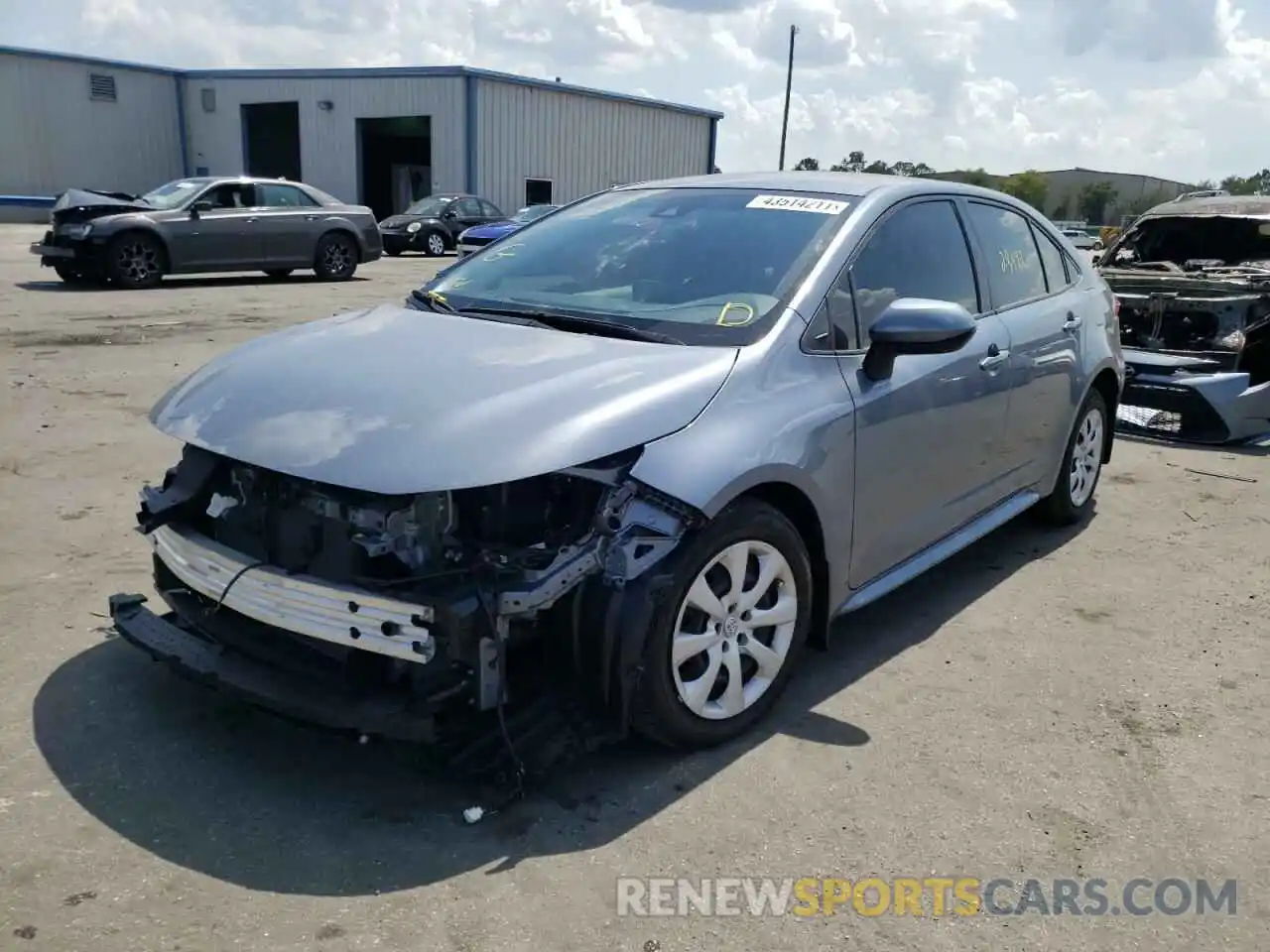 2 Photograph of a damaged car JTDEPMAE1MJ119615 TOYOTA COROLLA 2021