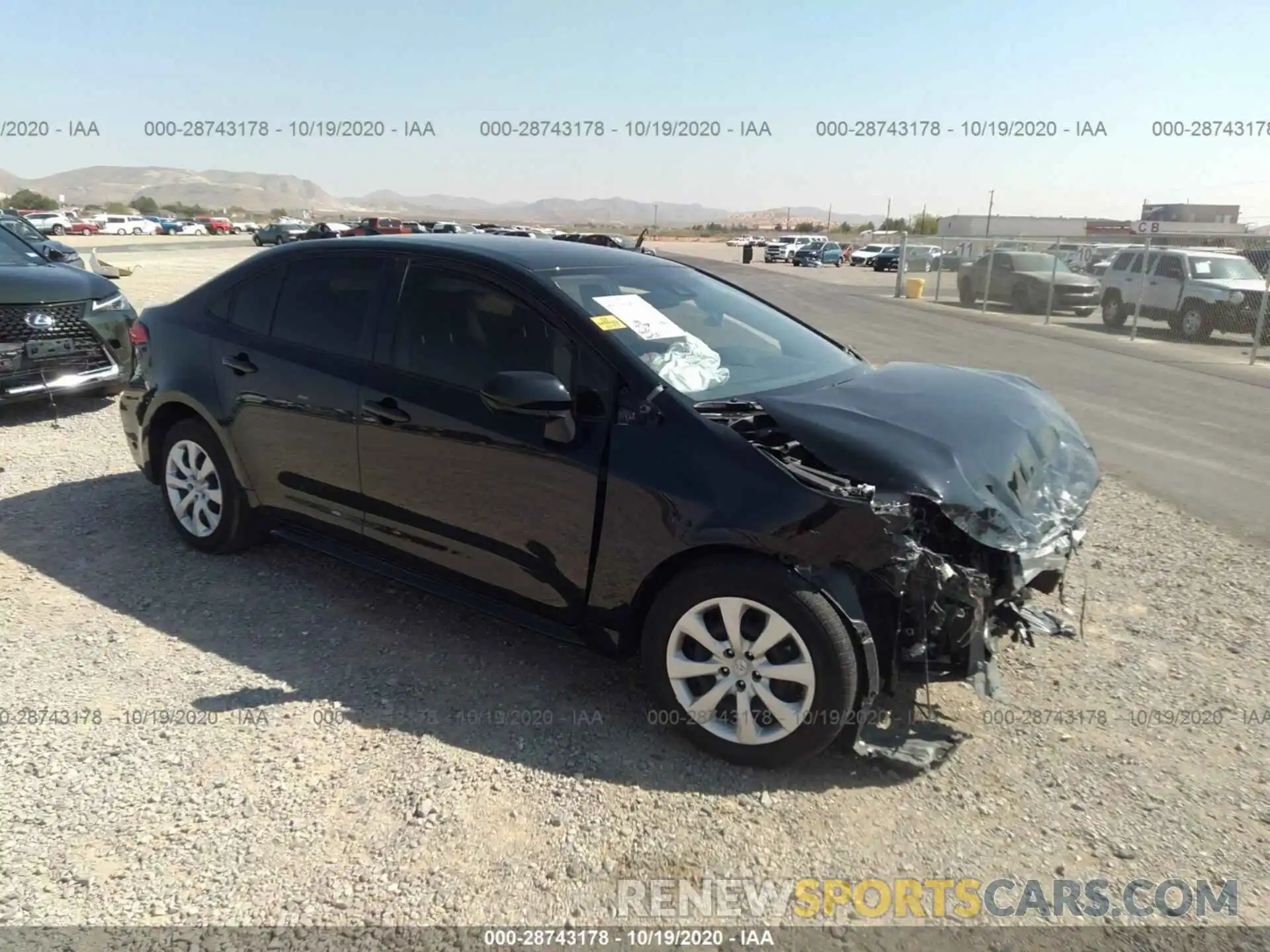 1 Photograph of a damaged car JTDEPMAE1MJ120893 TOYOTA COROLLA 2021