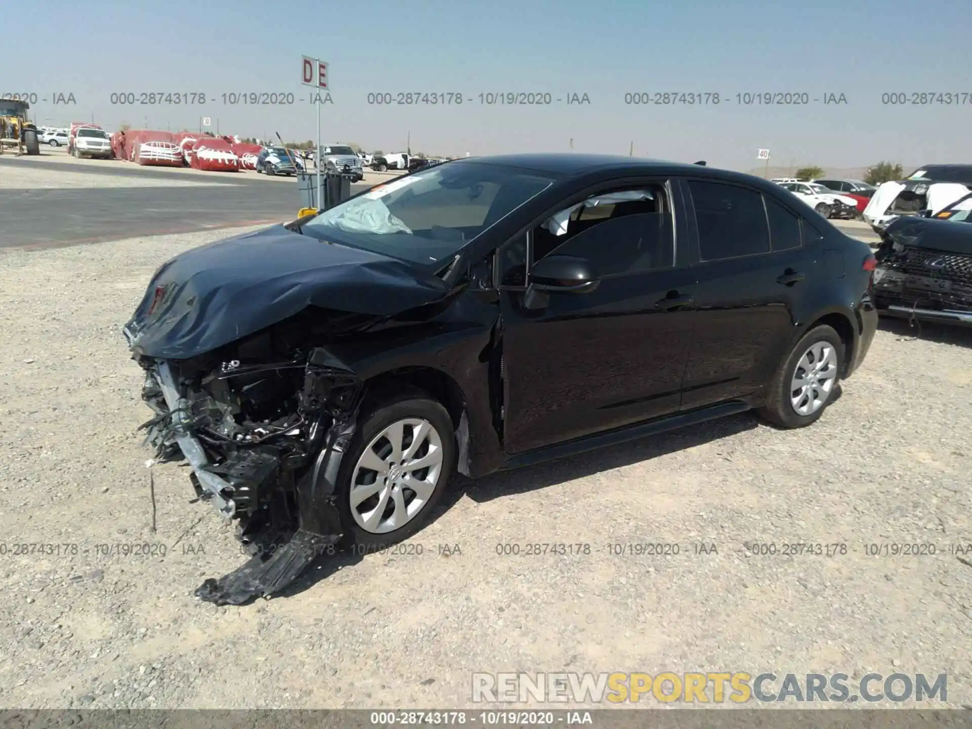 2 Photograph of a damaged car JTDEPMAE1MJ120893 TOYOTA COROLLA 2021