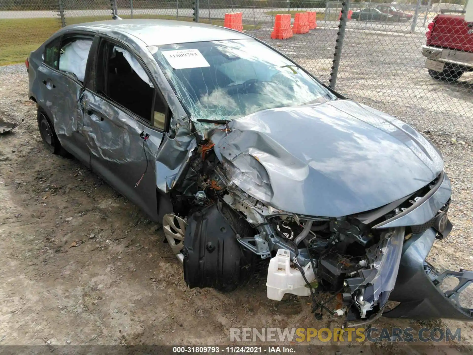 1 Photograph of a damaged car JTDEPMAE1MJ120909 TOYOTA COROLLA 2021