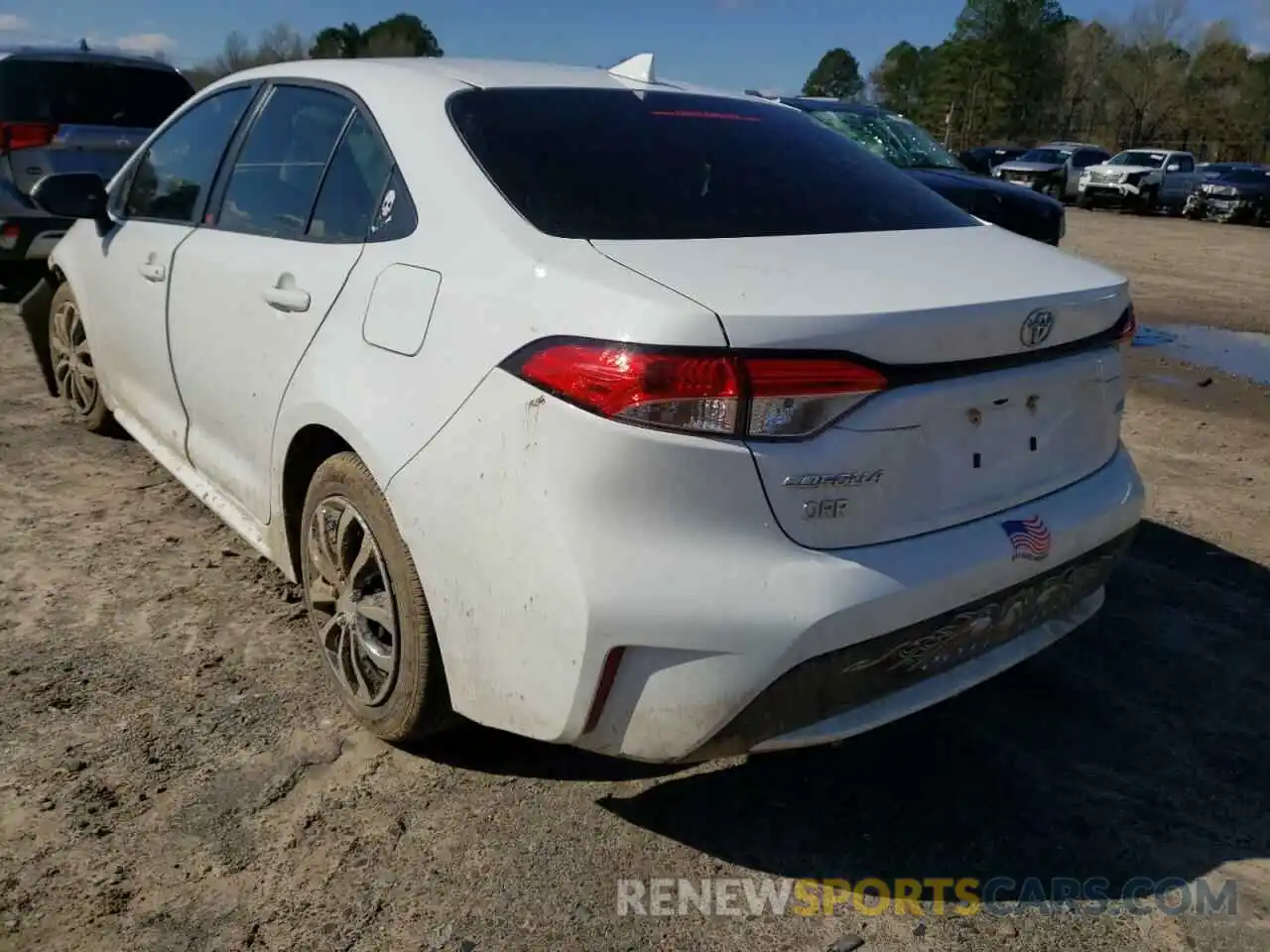 3 Photograph of a damaged car JTDEPMAE1MJ123793 TOYOTA COROLLA 2021