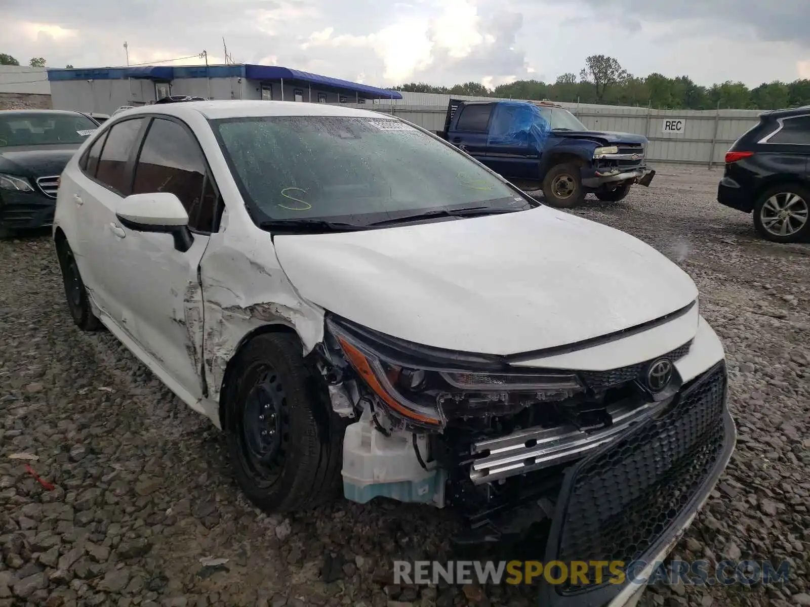 1 Photograph of a damaged car JTDEPMAE1MJ123955 TOYOTA COROLLA 2021