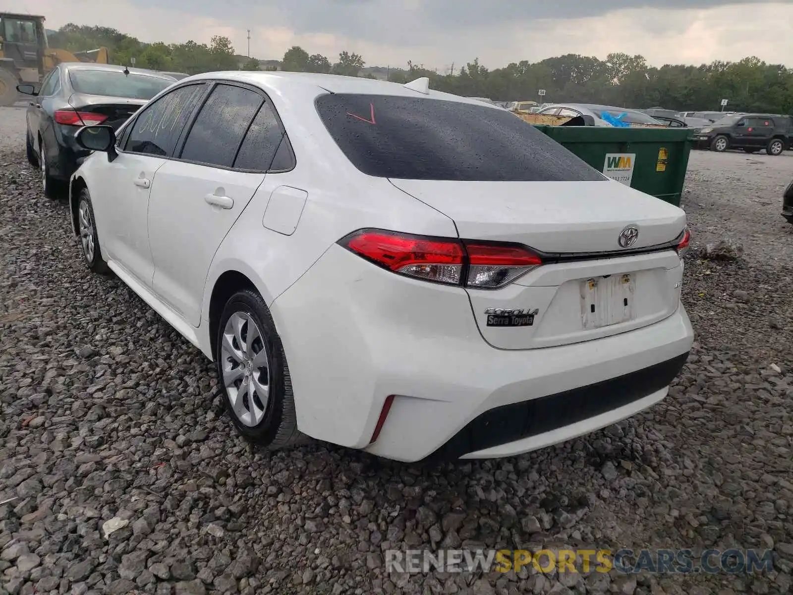 3 Photograph of a damaged car JTDEPMAE1MJ123955 TOYOTA COROLLA 2021