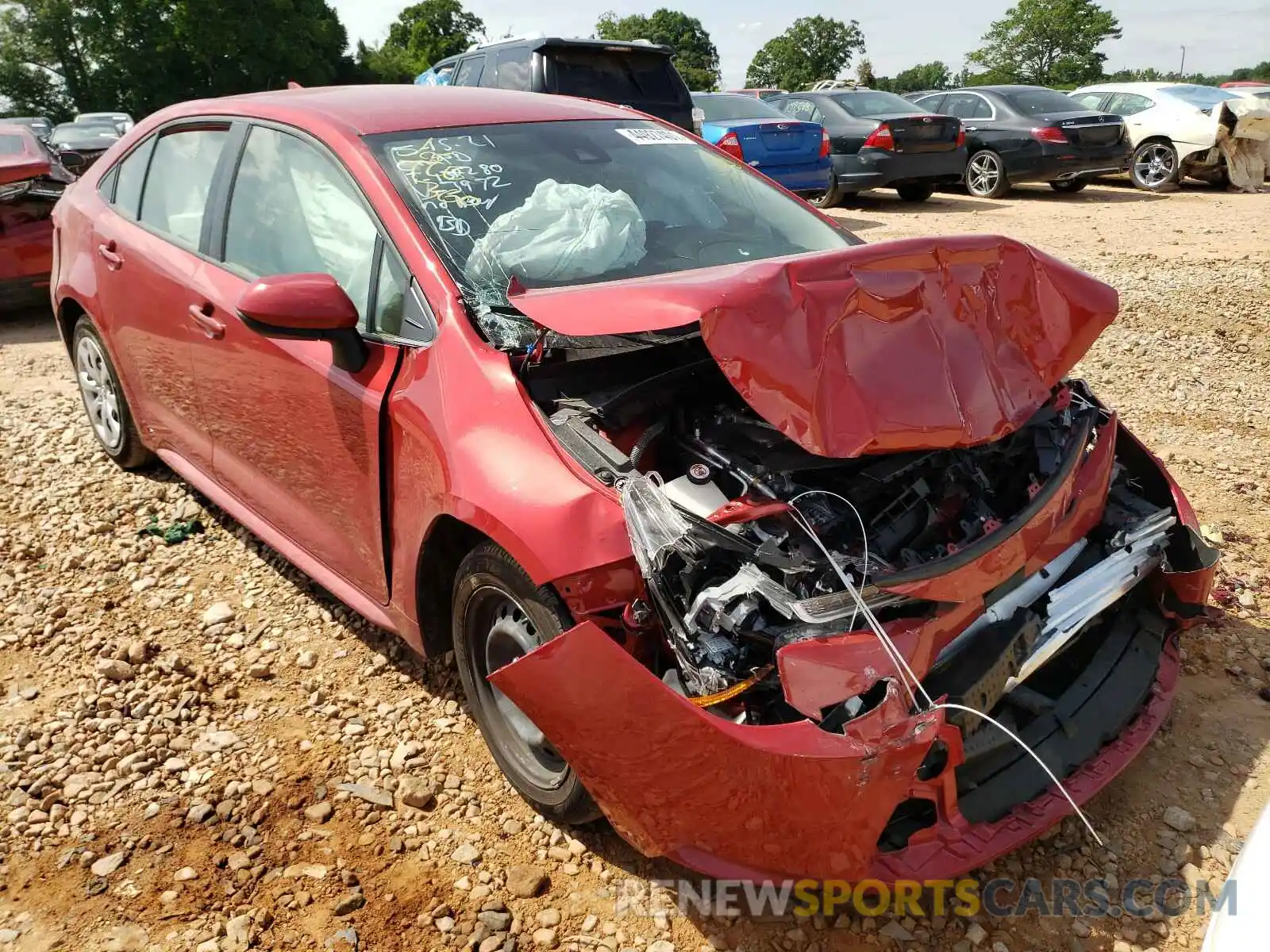 1 Photograph of a damaged car JTDEPMAE1MJ123972 TOYOTA COROLLA 2021