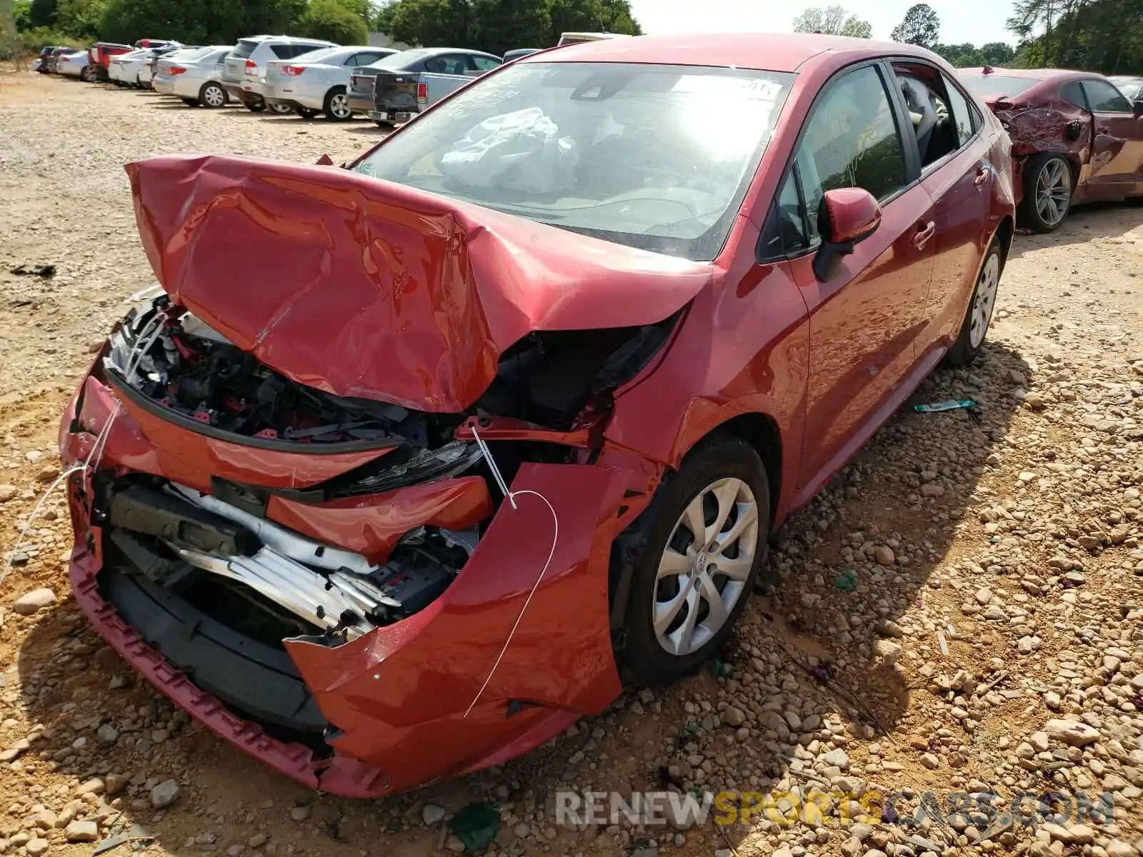 2 Photograph of a damaged car JTDEPMAE1MJ123972 TOYOTA COROLLA 2021