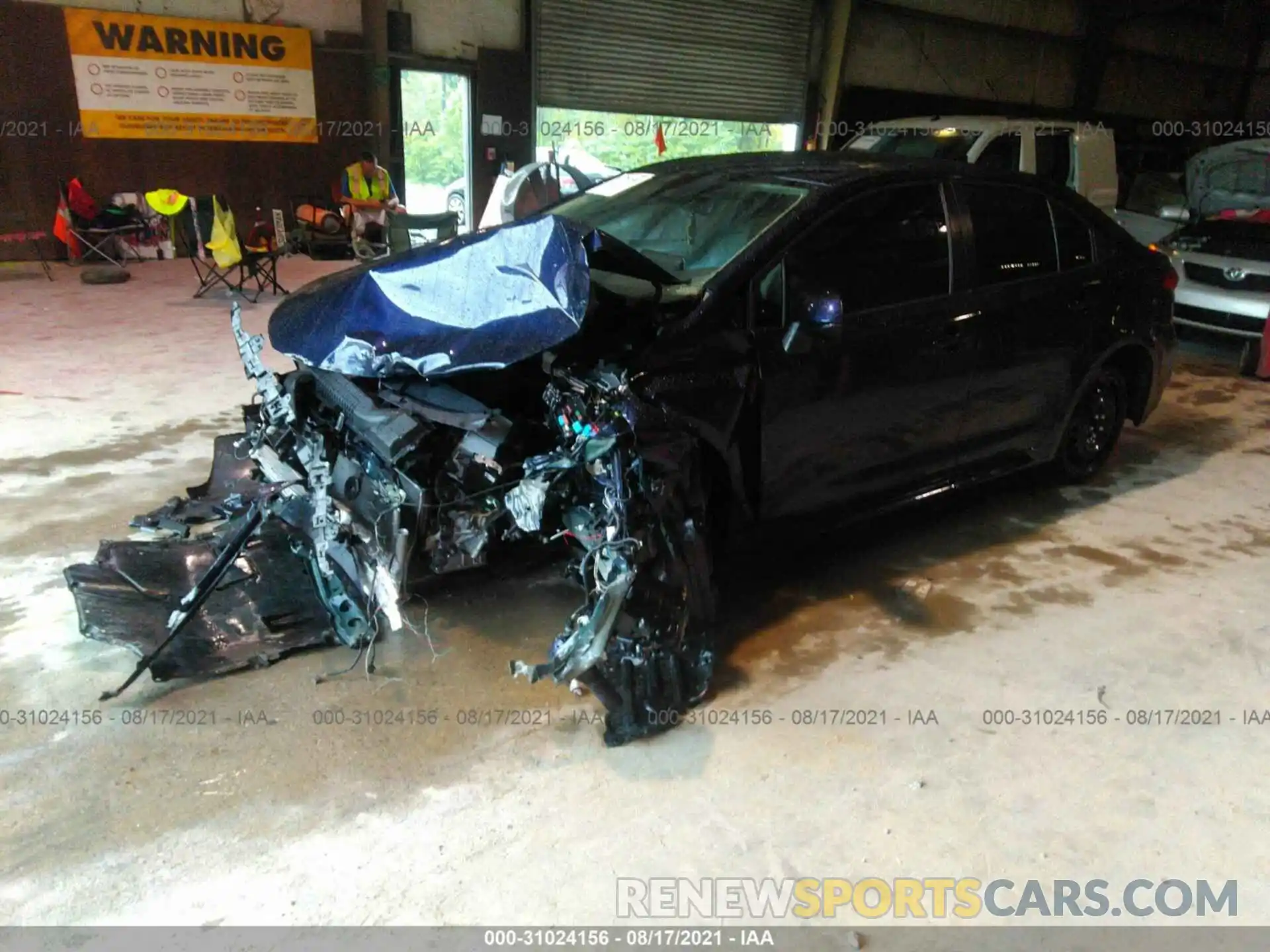 2 Photograph of a damaged car JTDEPMAE1MJ124328 TOYOTA COROLLA 2021