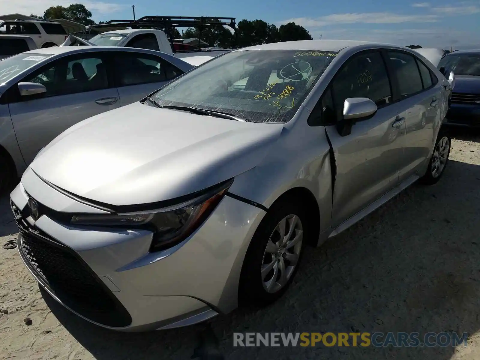 2 Photograph of a damaged car JTDEPMAE1MJ124488 TOYOTA COROLLA 2021