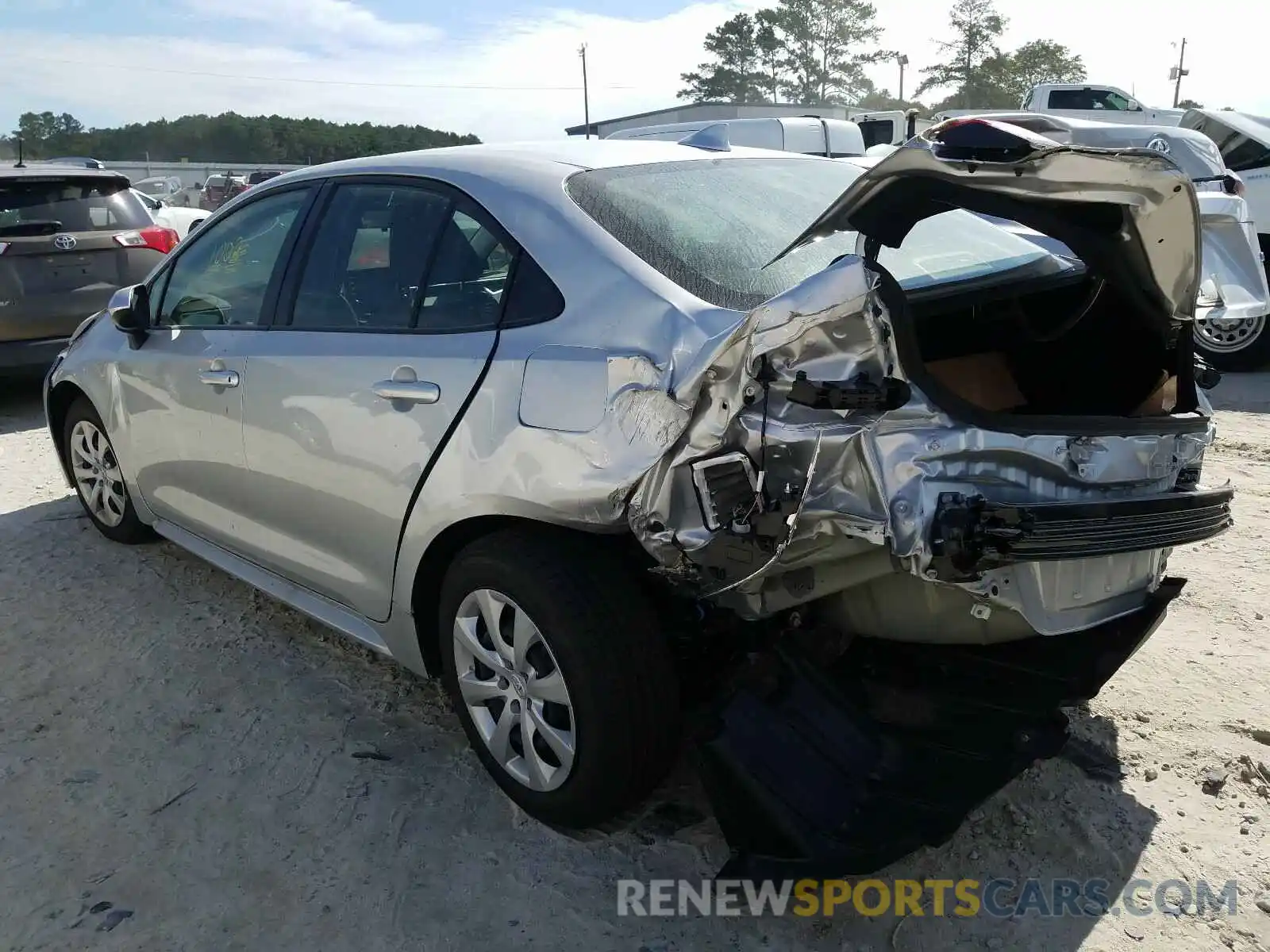 3 Photograph of a damaged car JTDEPMAE1MJ124488 TOYOTA COROLLA 2021