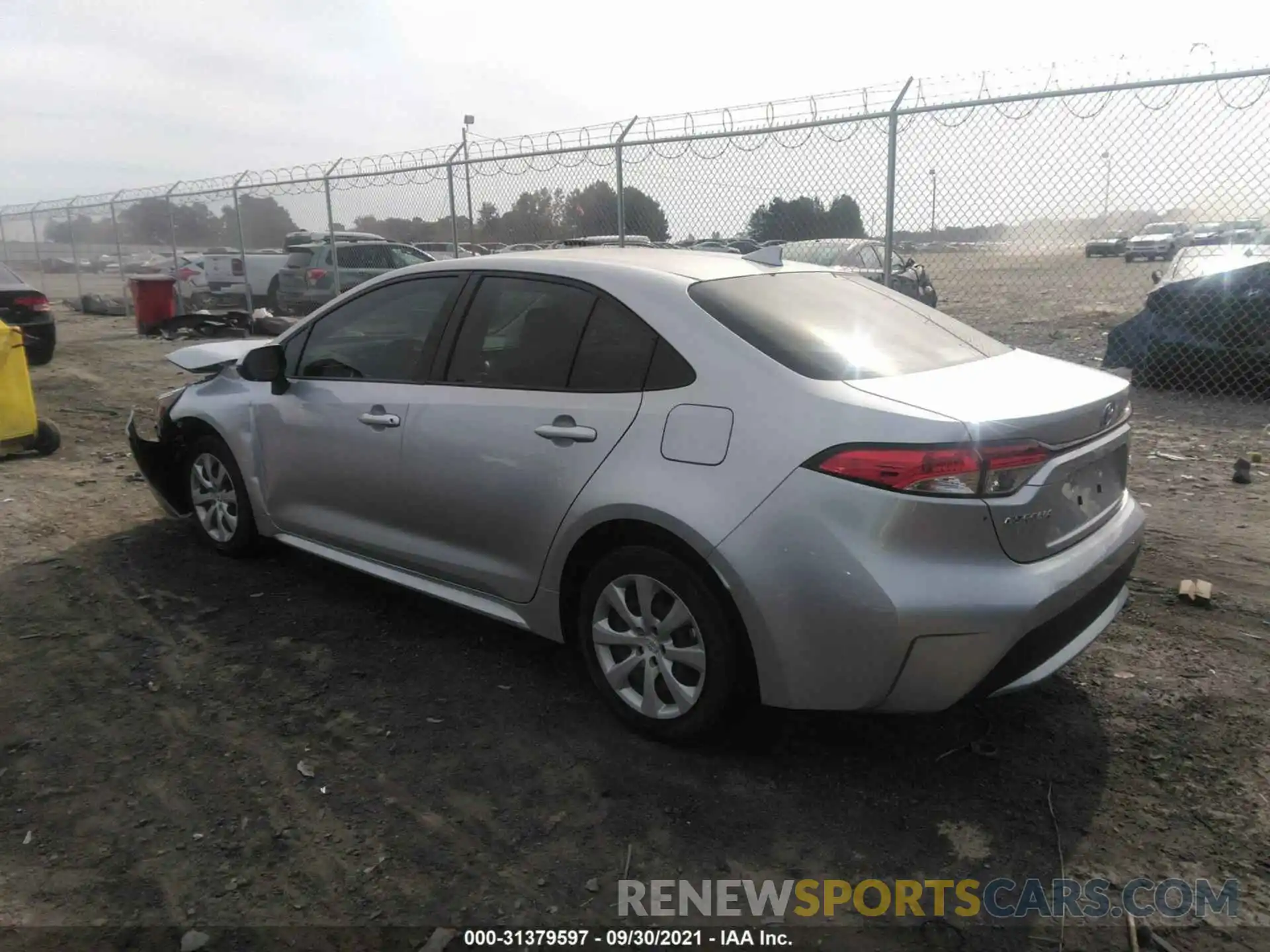 3 Photograph of a damaged car JTDEPMAE1MJ124779 TOYOTA COROLLA 2021