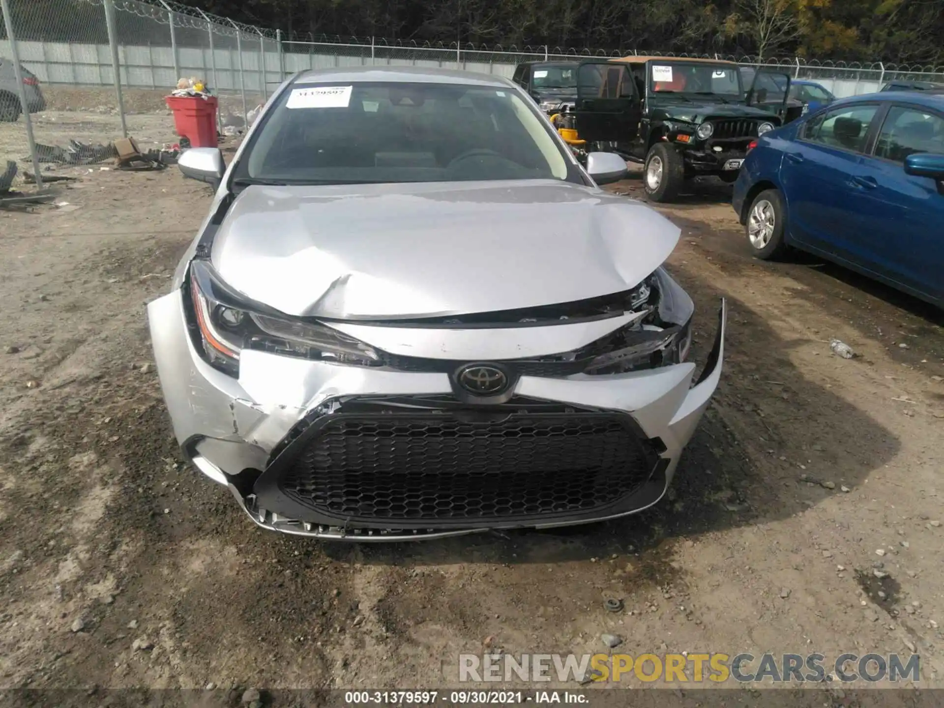 6 Photograph of a damaged car JTDEPMAE1MJ124779 TOYOTA COROLLA 2021