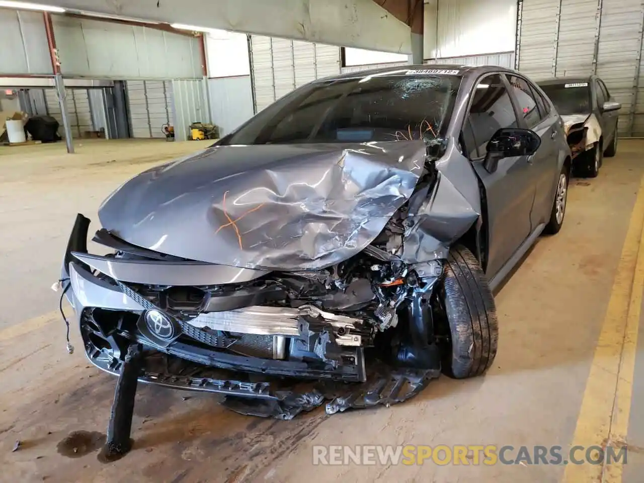 2 Photograph of a damaged car JTDEPMAE1MJ125057 TOYOTA COROLLA 2021