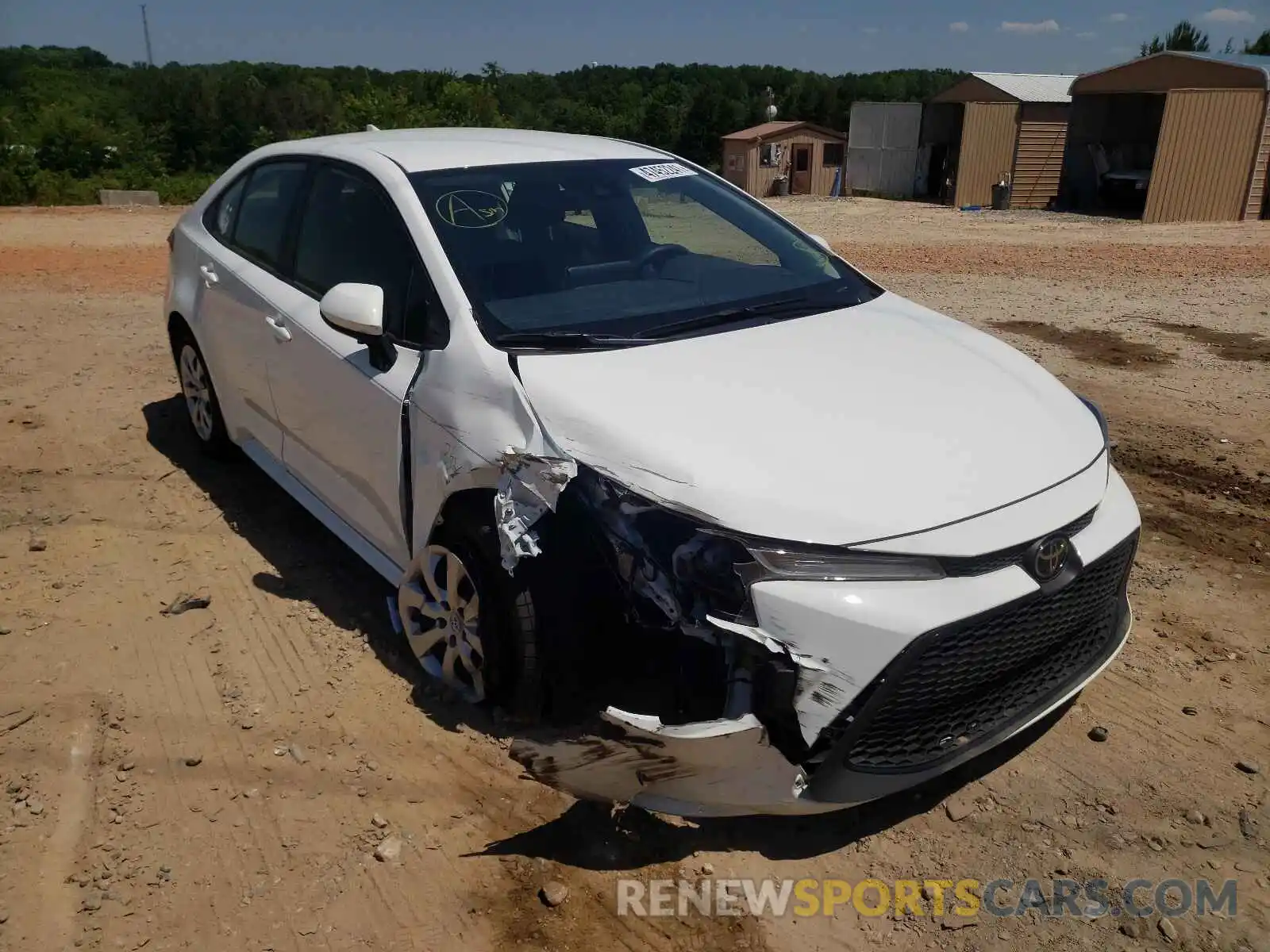 1 Photograph of a damaged car JTDEPMAE1MJ125155 TOYOTA COROLLA 2021