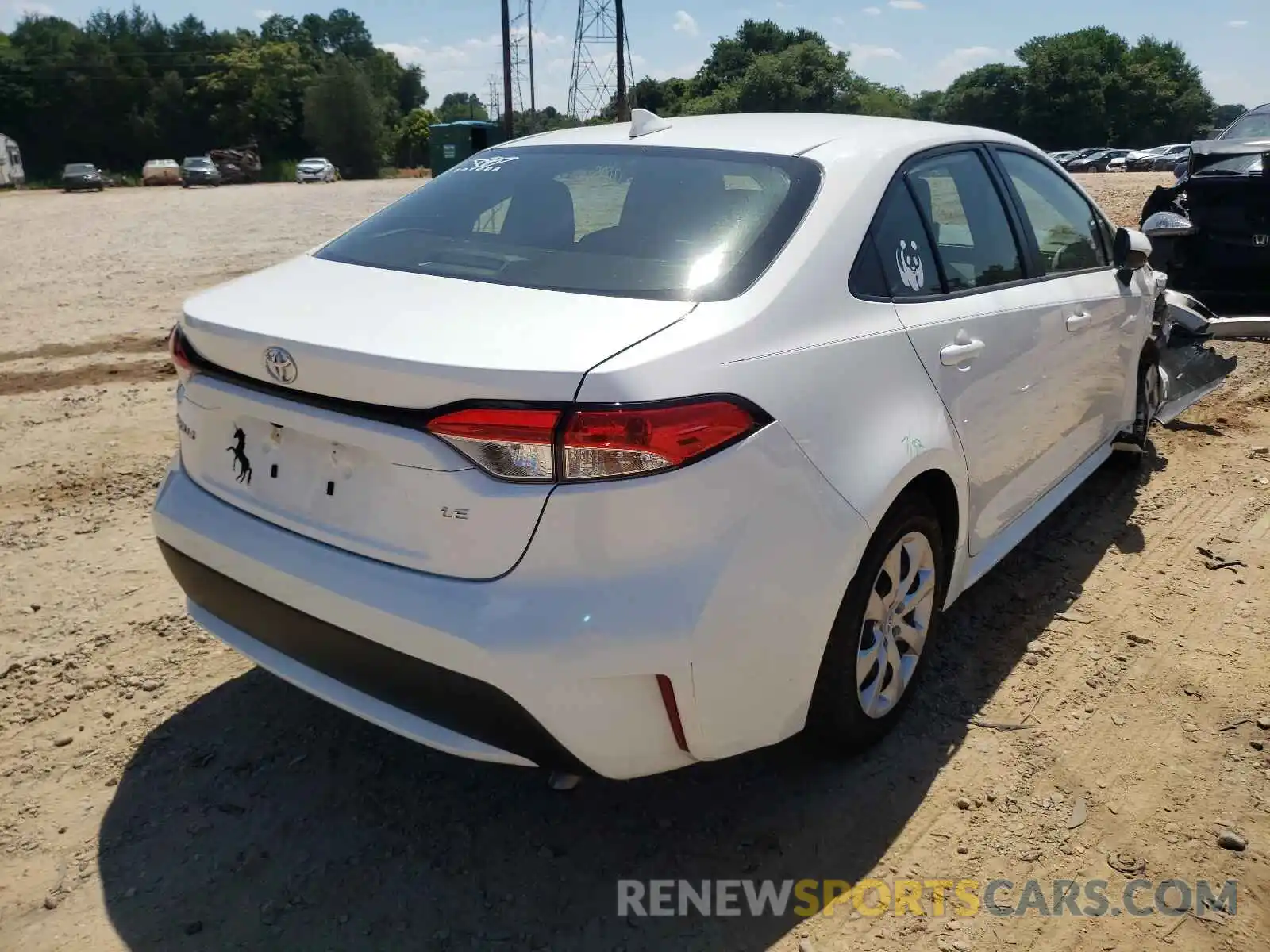 4 Photograph of a damaged car JTDEPMAE1MJ125155 TOYOTA COROLLA 2021