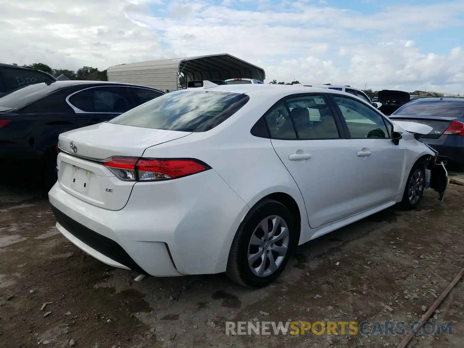 4 Photograph of a damaged car JTDEPMAE1MJ125480 TOYOTA COROLLA 2021