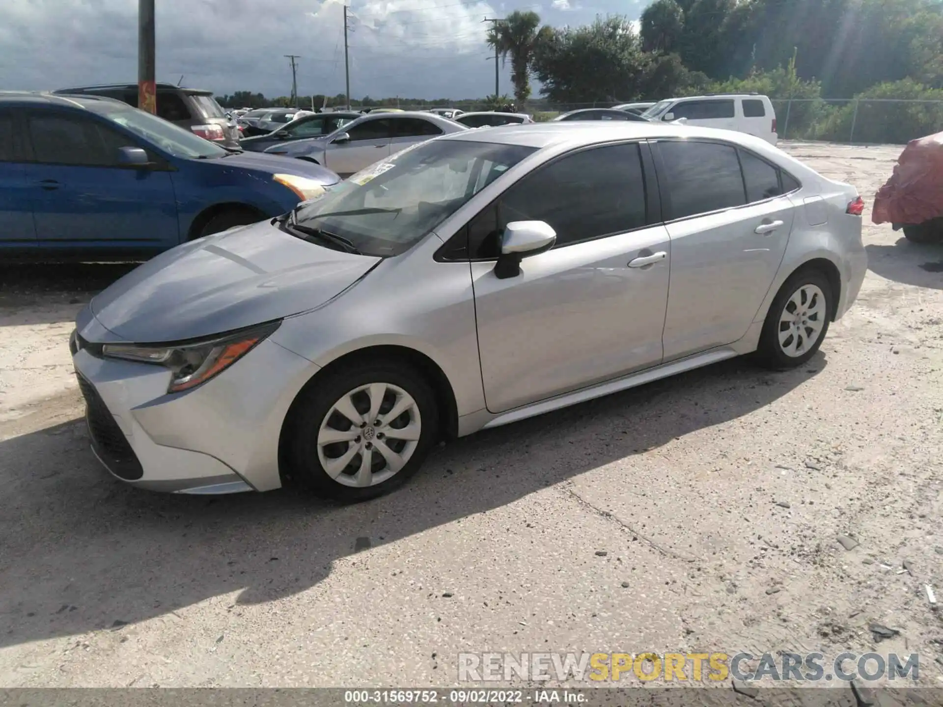 2 Photograph of a damaged car JTDEPMAE1MJ126564 TOYOTA COROLLA 2021