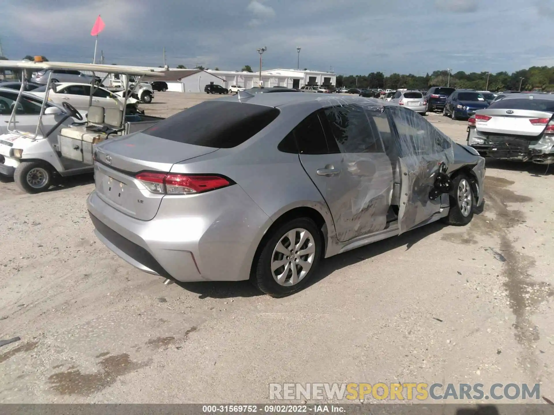 4 Photograph of a damaged car JTDEPMAE1MJ126564 TOYOTA COROLLA 2021