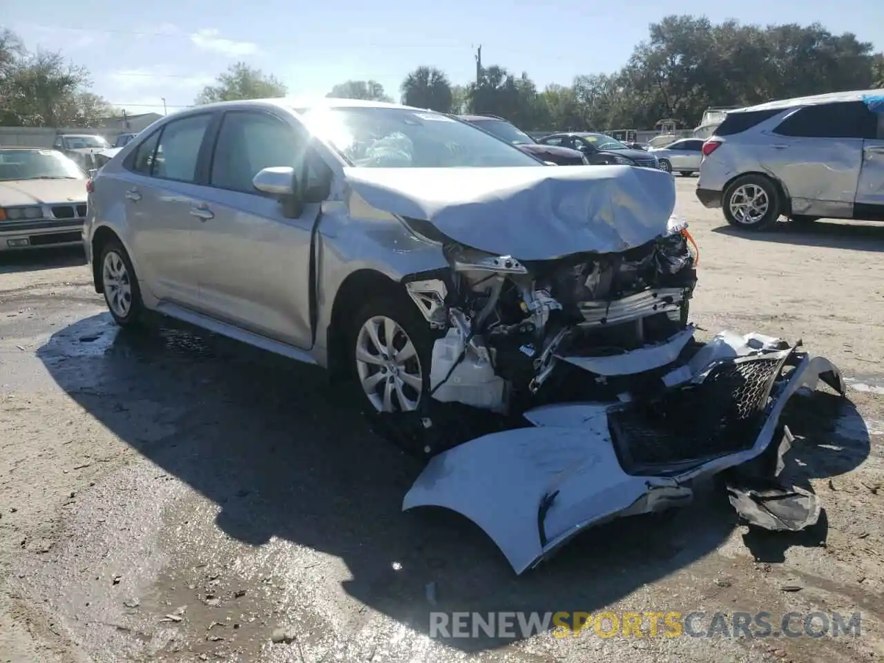 1 Photograph of a damaged car JTDEPMAE1MJ126709 TOYOTA COROLLA 2021