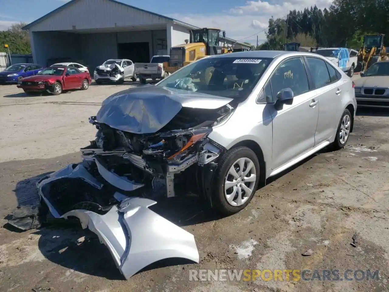 2 Photograph of a damaged car JTDEPMAE1MJ126709 TOYOTA COROLLA 2021