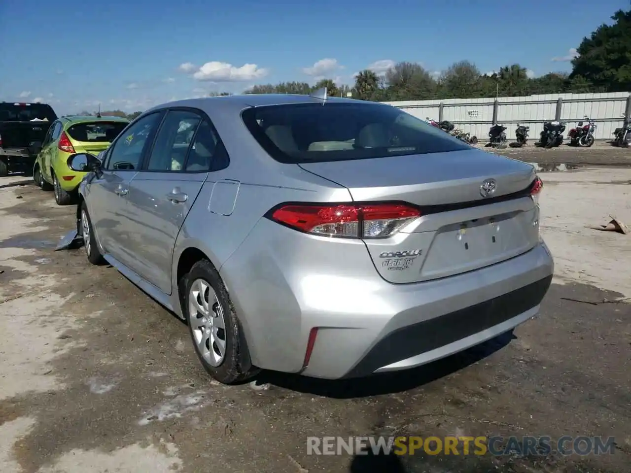 3 Photograph of a damaged car JTDEPMAE1MJ126709 TOYOTA COROLLA 2021