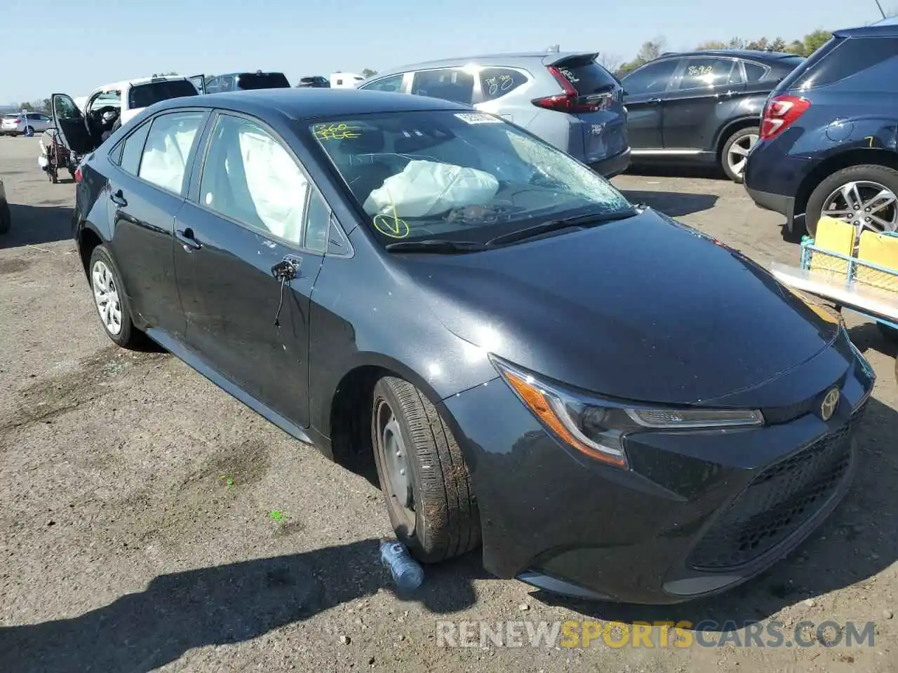 1 Photograph of a damaged car JTDEPMAE1MJ127004 TOYOTA COROLLA 2021