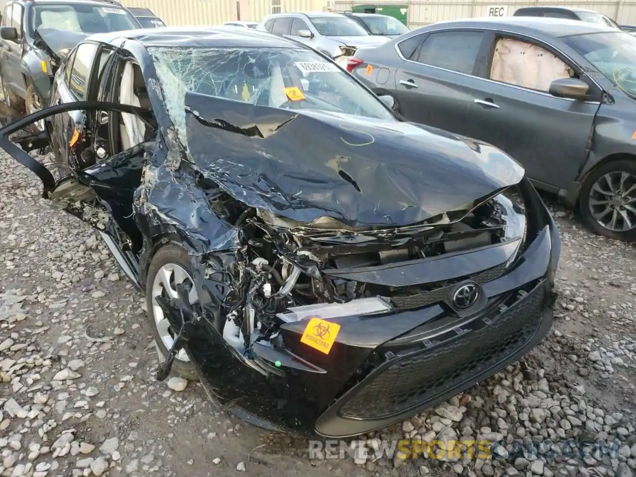 1 Photograph of a damaged car JTDEPMAE1MJ127052 TOYOTA COROLLA 2021