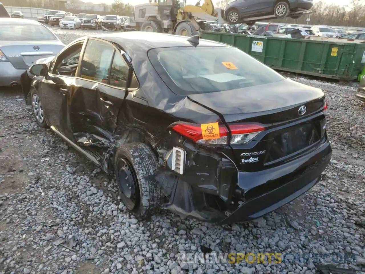 3 Photograph of a damaged car JTDEPMAE1MJ127052 TOYOTA COROLLA 2021