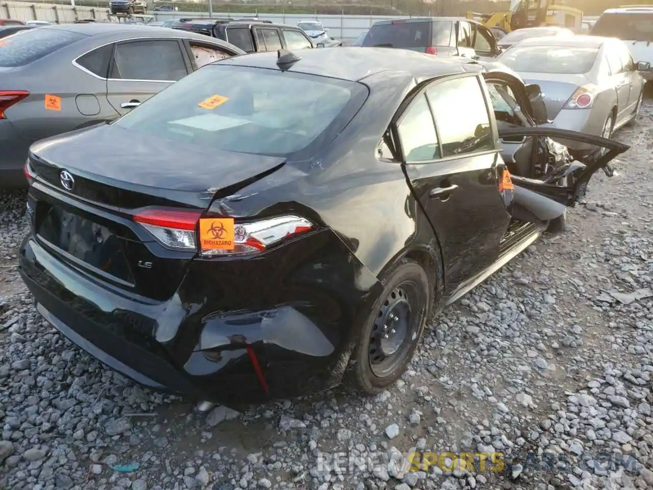 4 Photograph of a damaged car JTDEPMAE1MJ127052 TOYOTA COROLLA 2021