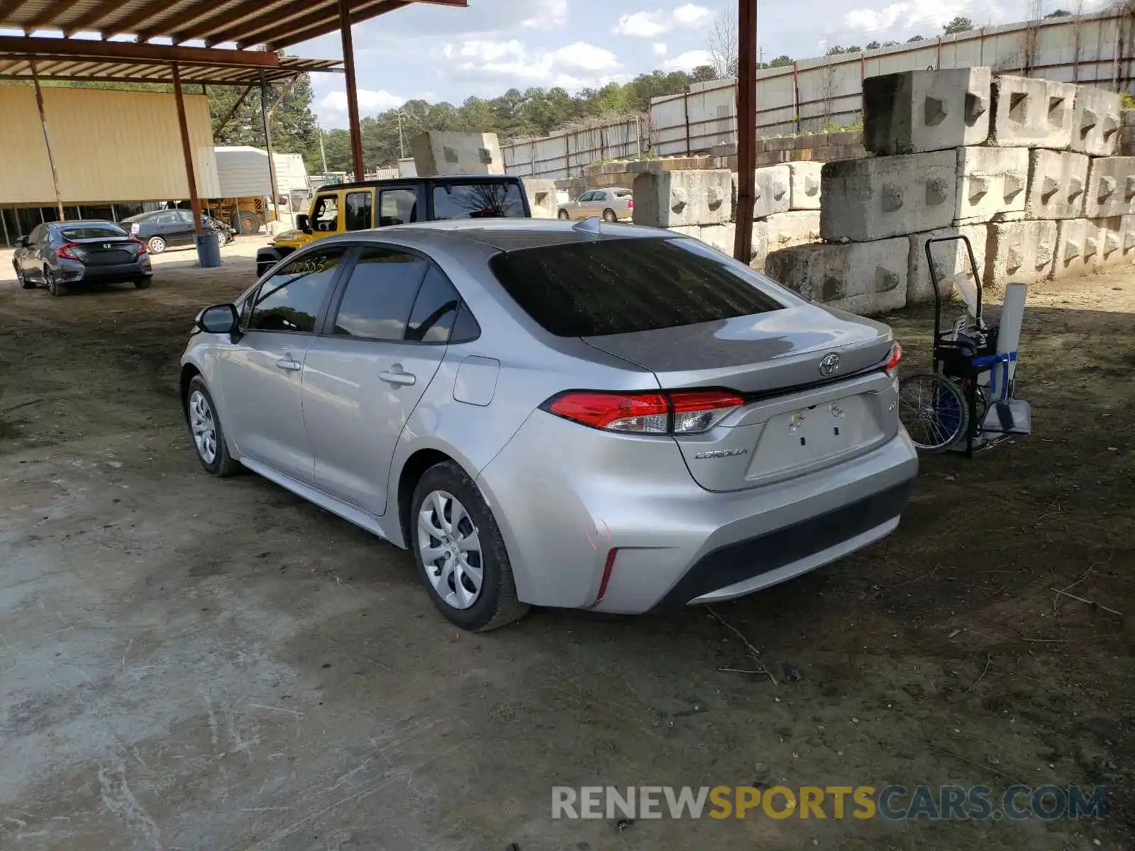 3 Photograph of a damaged car JTDEPMAE1MJ127634 TOYOTA COROLLA 2021