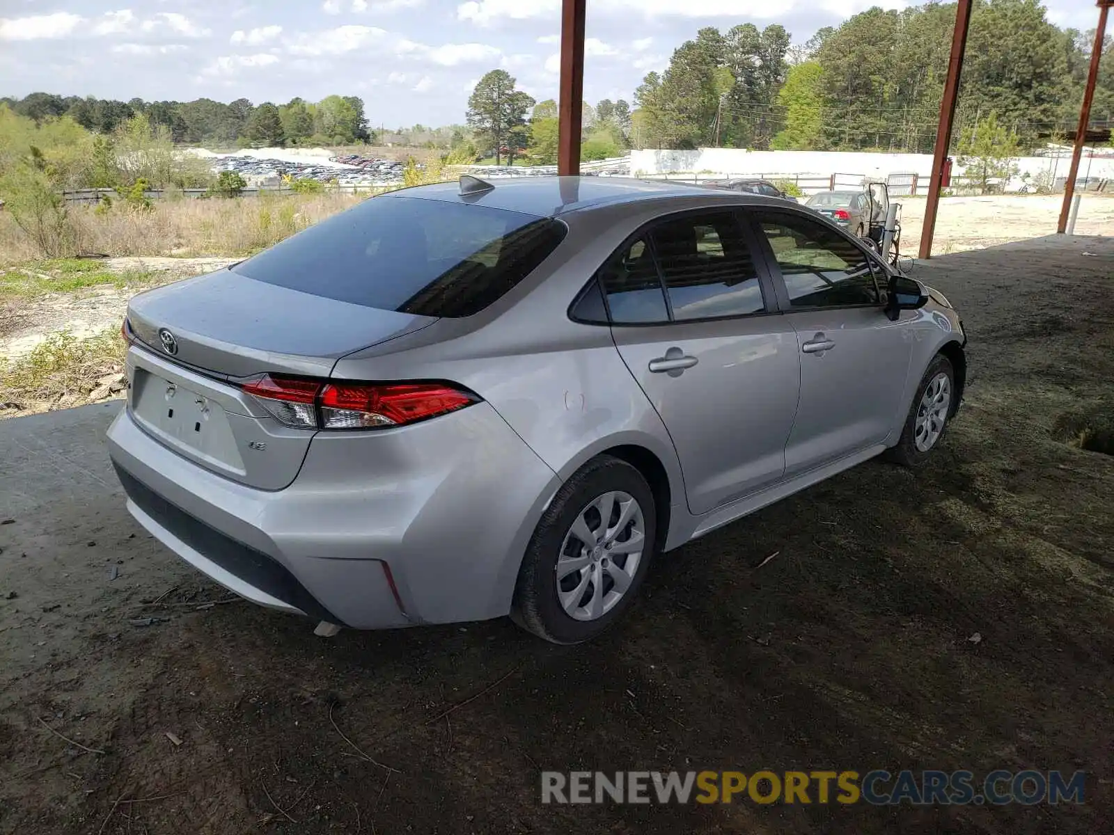 4 Photograph of a damaged car JTDEPMAE1MJ127634 TOYOTA COROLLA 2021