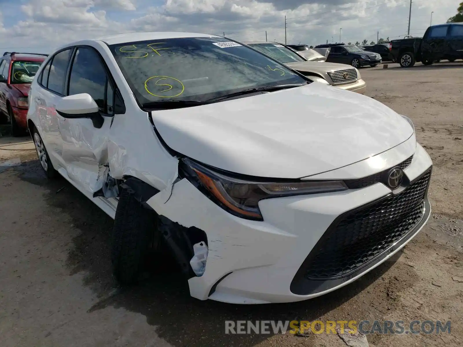 1 Photograph of a damaged car JTDEPMAE1MJ127861 TOYOTA COROLLA 2021