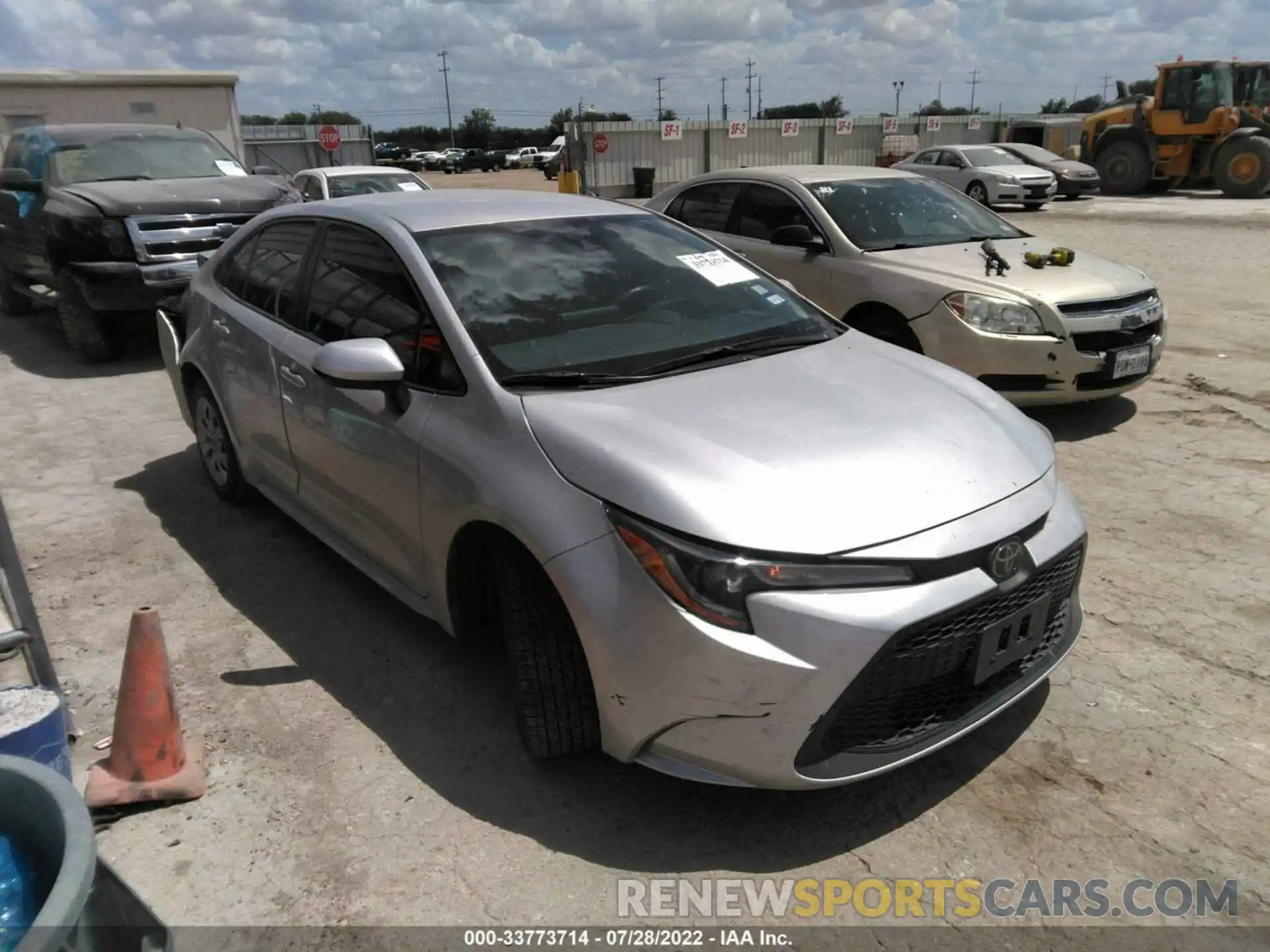 1 Photograph of a damaged car JTDEPMAE1MJ128301 TOYOTA COROLLA 2021