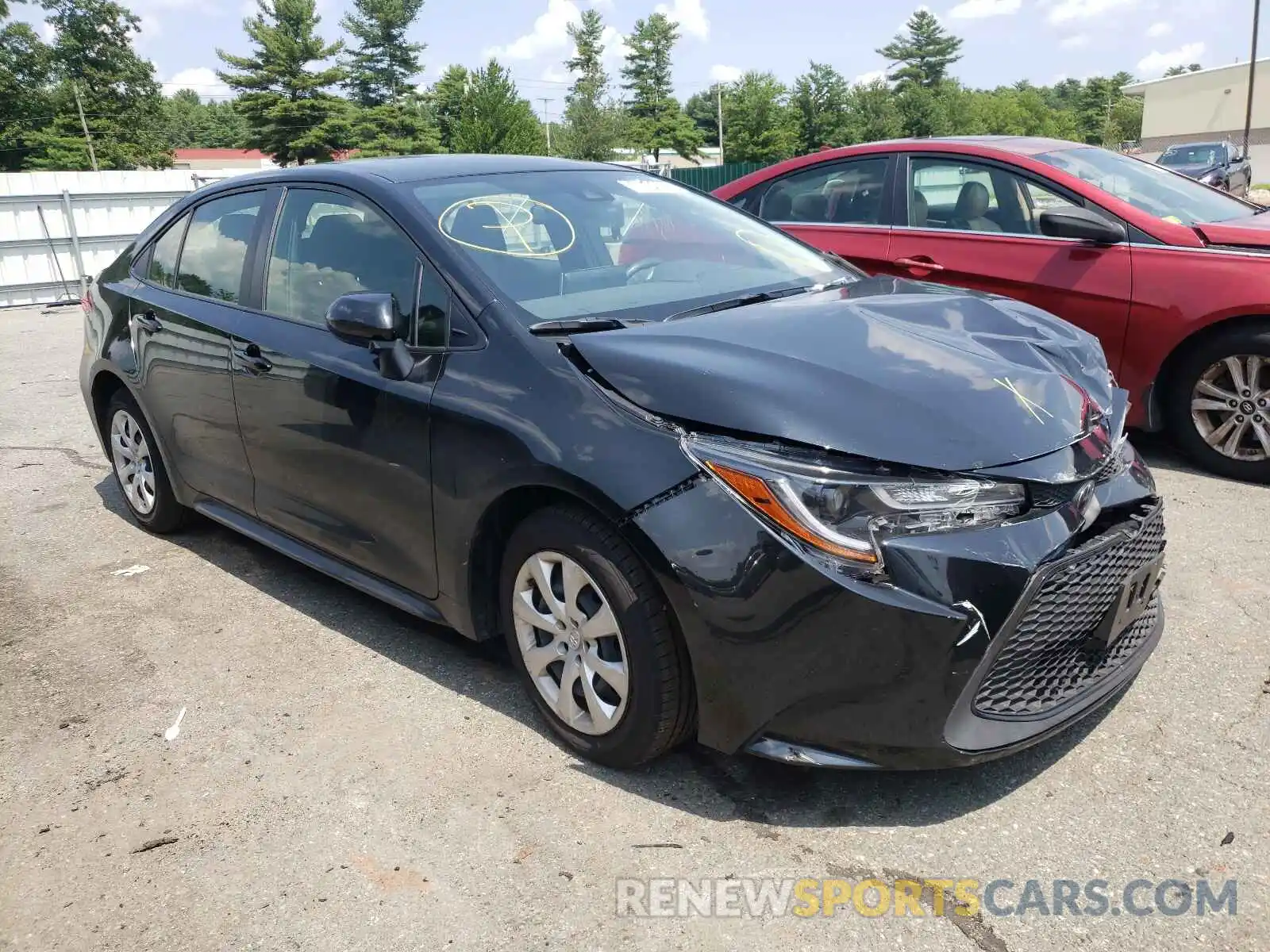 1 Photograph of a damaged car JTDEPMAE1MJ129397 TOYOTA COROLLA 2021