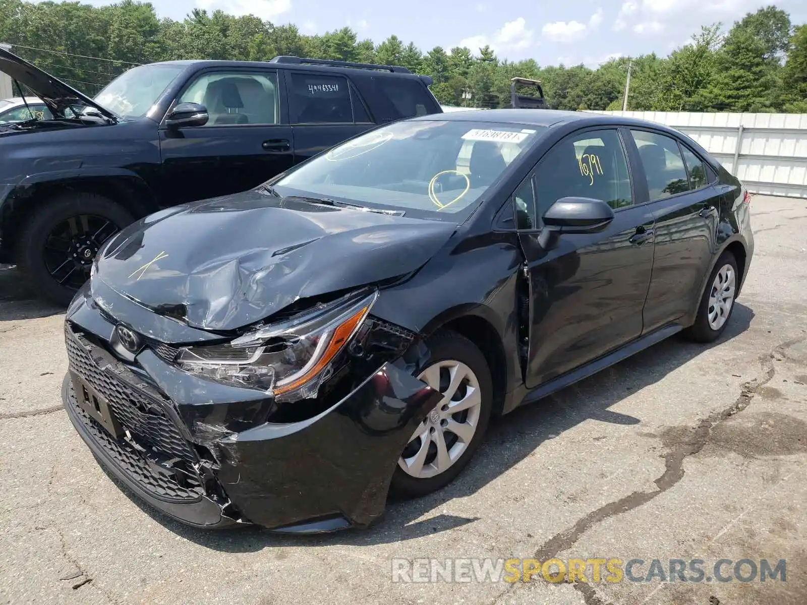 2 Photograph of a damaged car JTDEPMAE1MJ129397 TOYOTA COROLLA 2021