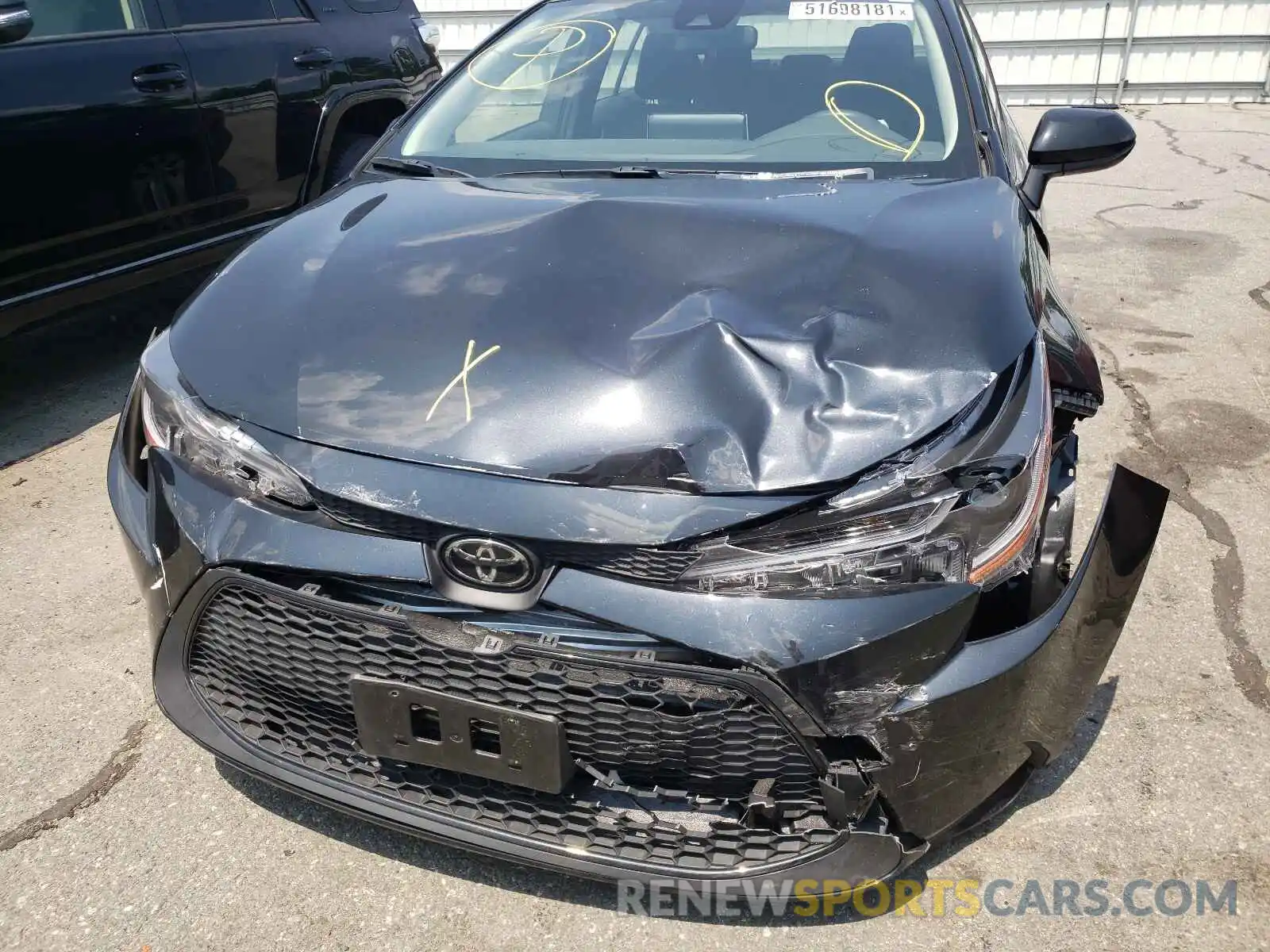 9 Photograph of a damaged car JTDEPMAE1MJ129397 TOYOTA COROLLA 2021