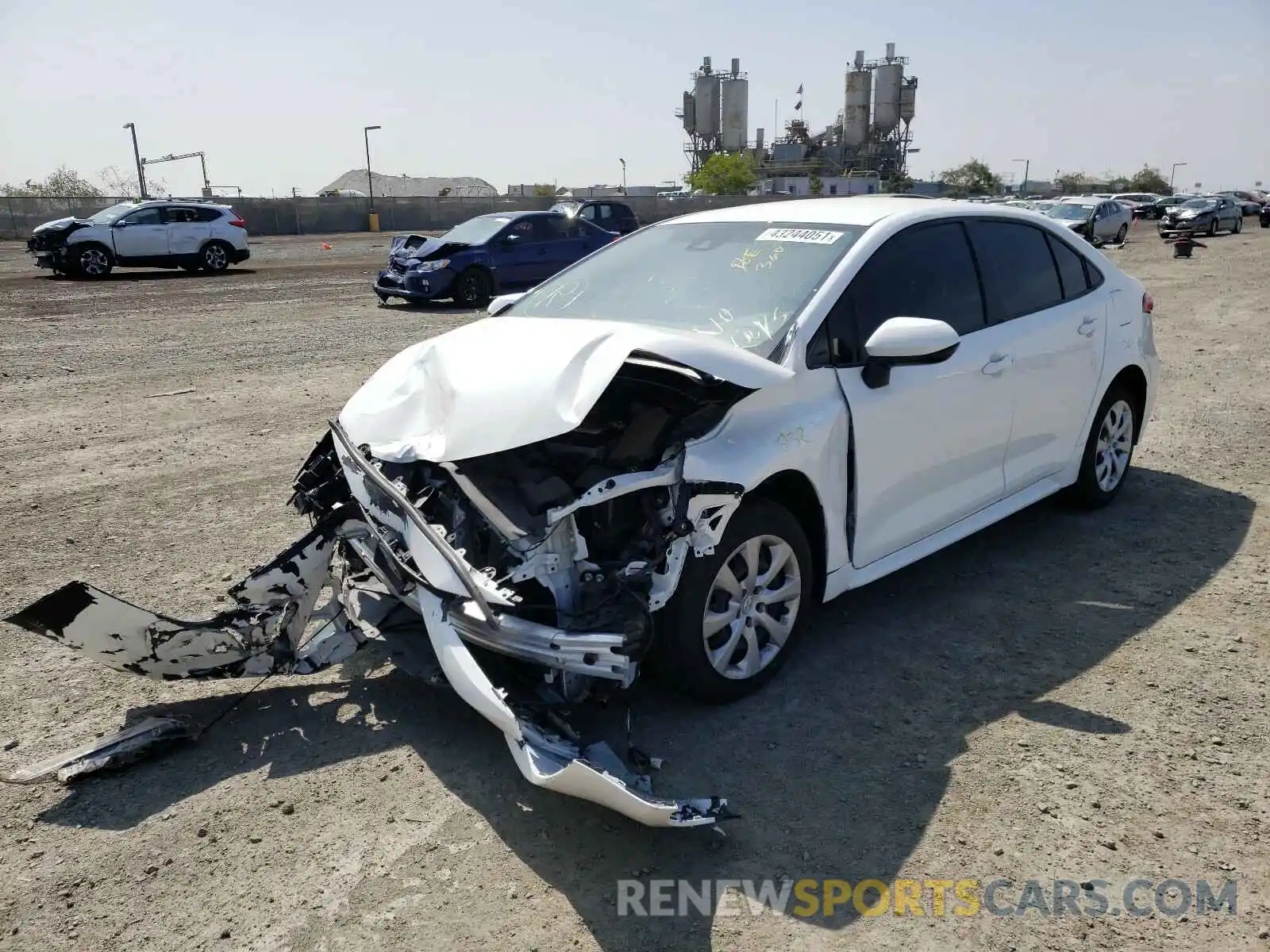 2 Photograph of a damaged car JTDEPMAE1MJ130646 TOYOTA COROLLA 2021